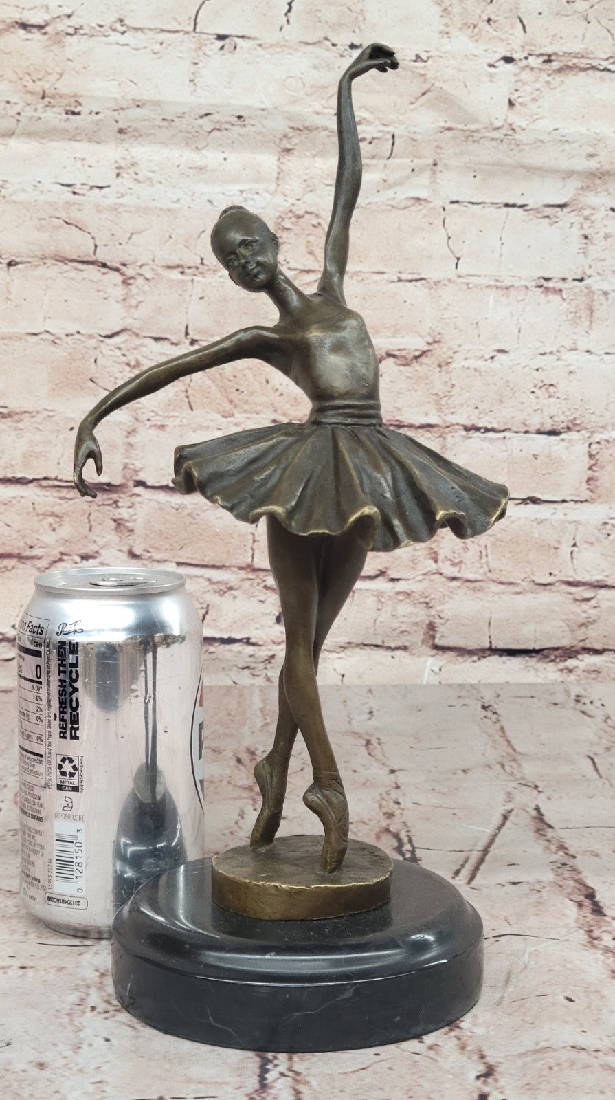 Handcrafted bronze sculpture SALE Marble Deco Nouveau Art Ballerina Prima