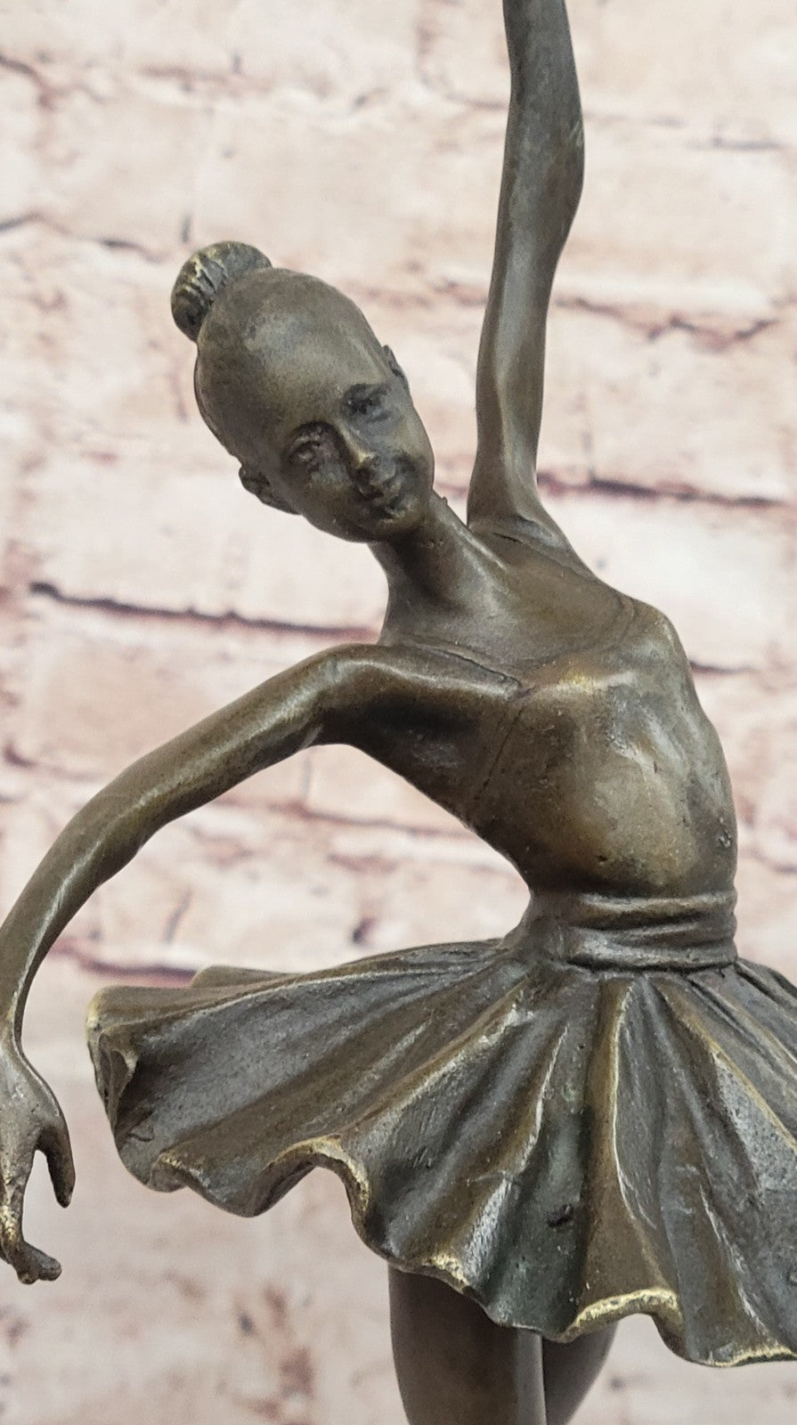 Handcrafted bronze sculpture SALE Marble Deco Nouveau Art Ballerina Prima