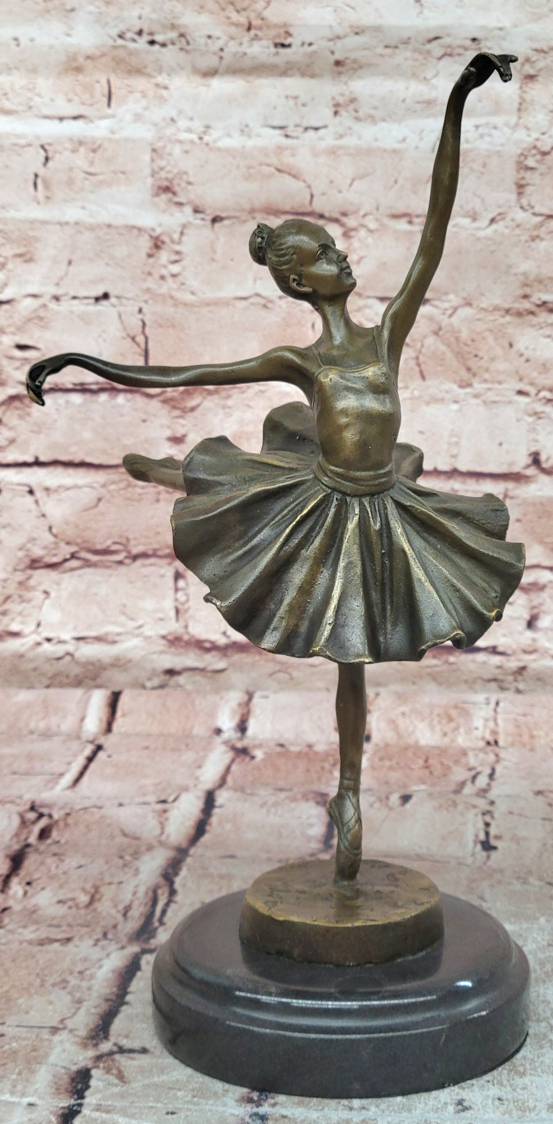 Cast Bronze Sculpture Ballerina Ballet Dancer Figurine Statue Hand Made Statue