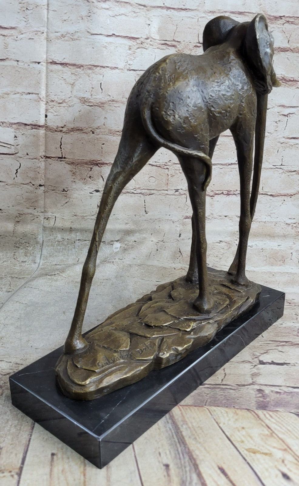 Art Deco Hot Cast By Lost wax Method Space Elephant Animal Rare Bronze Sculpture