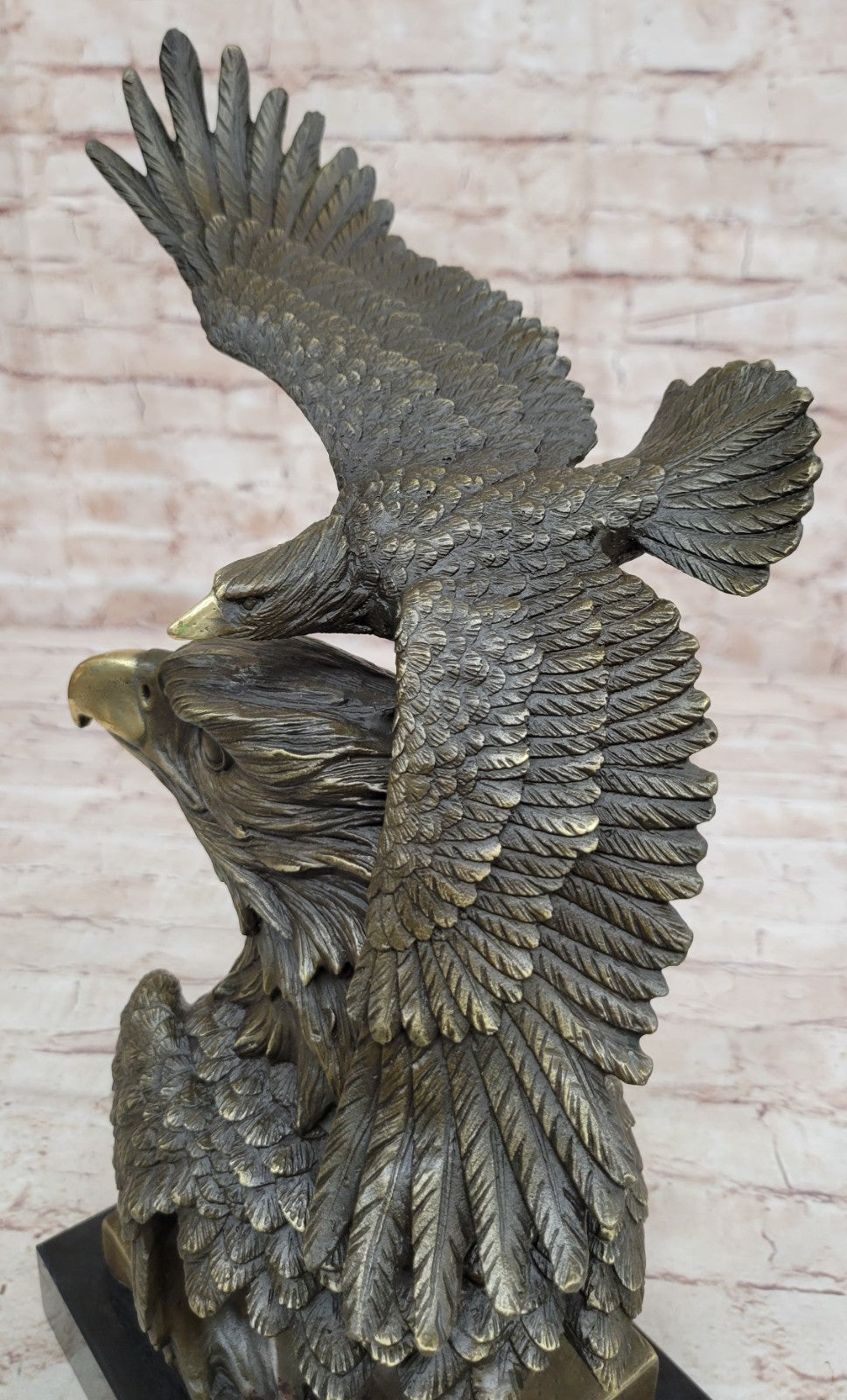 Victory`s Eagle in Flight Statue Real Bronze Sculpture Masterpiece Figurine