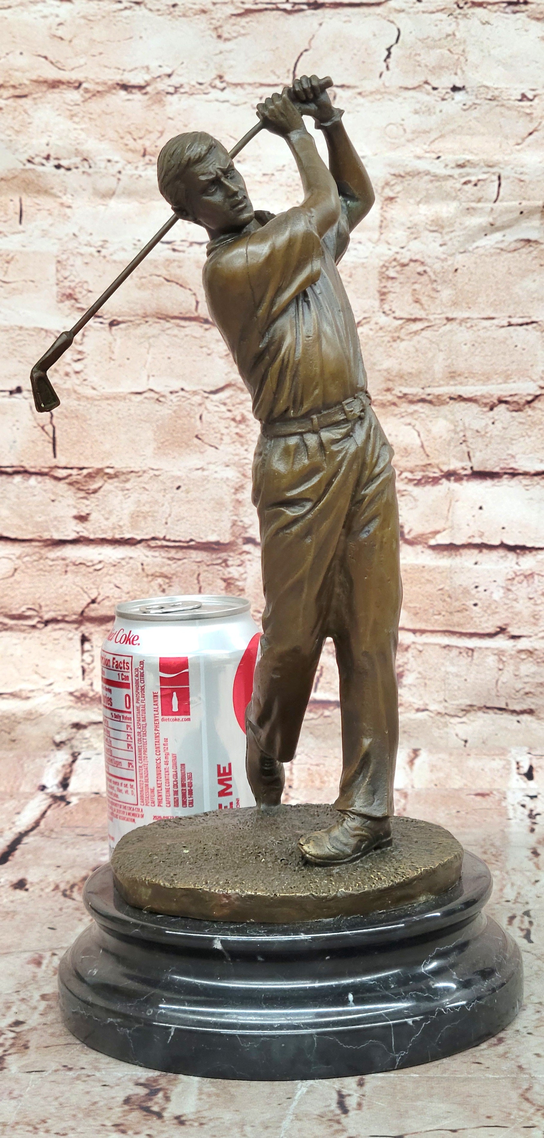 Hot Cast Handcrafted Famous Golfer Signed Original Milo Sport Bronze Sculpture