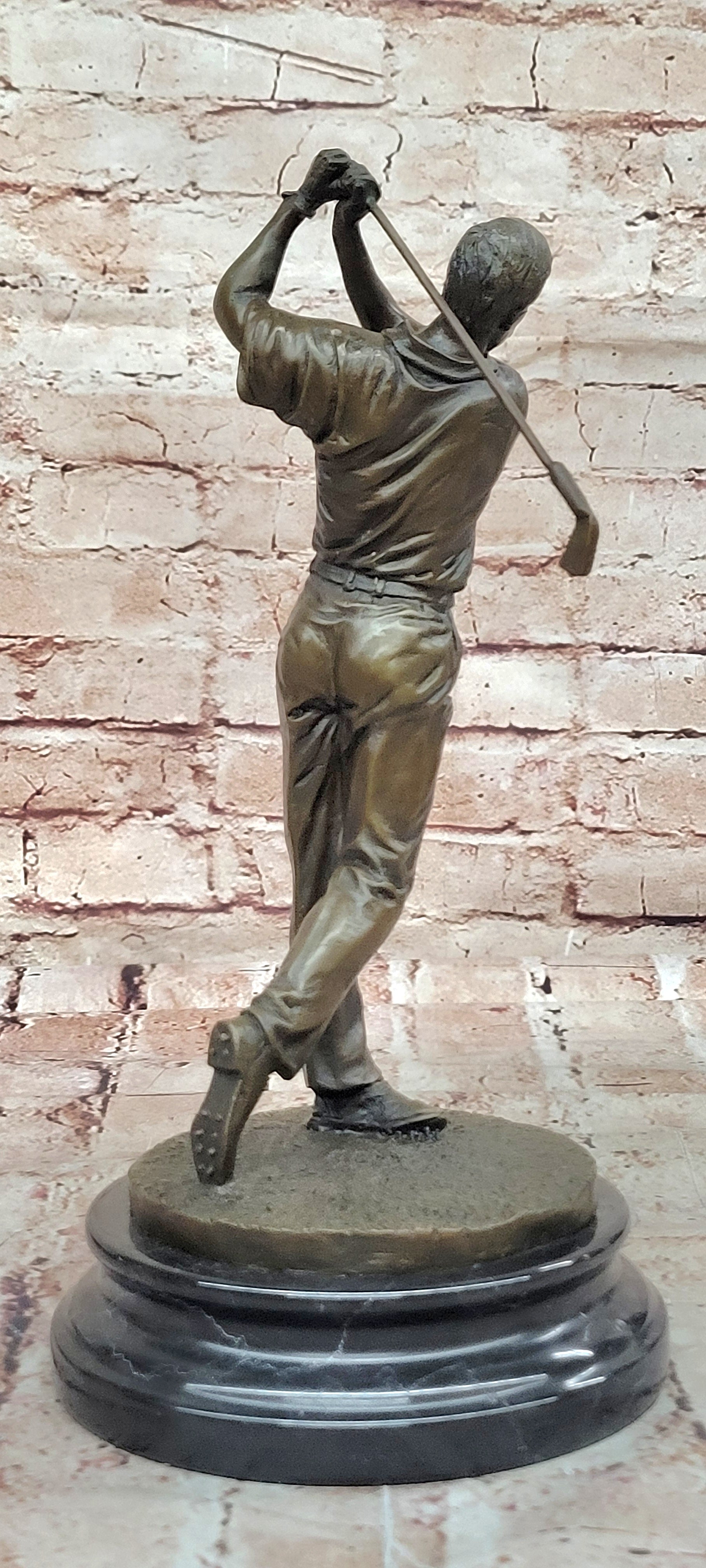 Hot Cast Handcrafted Famous Golfer Signed Original Milo Sport Bronze Sculpture