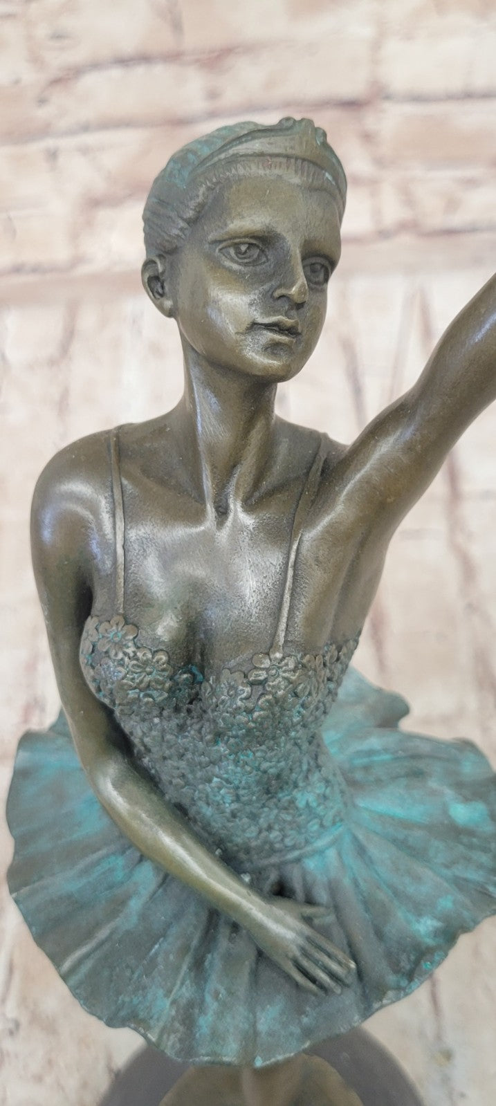 The Little Fourteen Year Old Dancer Bronze Ballerina Sculpture, Signed: Milo