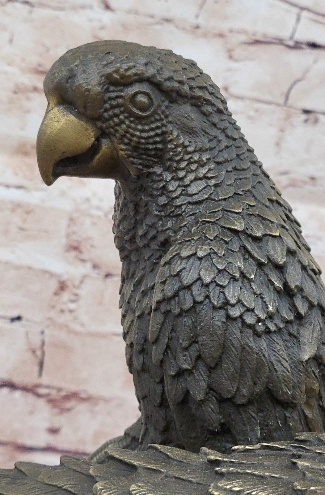 Handcrafted bronze sculpture SALE Parrots Brazilian Two Milo Original Signed dec