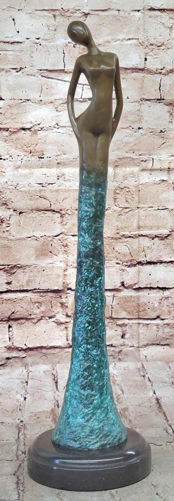 BRONZE ART DECOR STATUE SCULPTURE FIGURINE FIGURE NUDE GIRL BY ALDO VITALEH