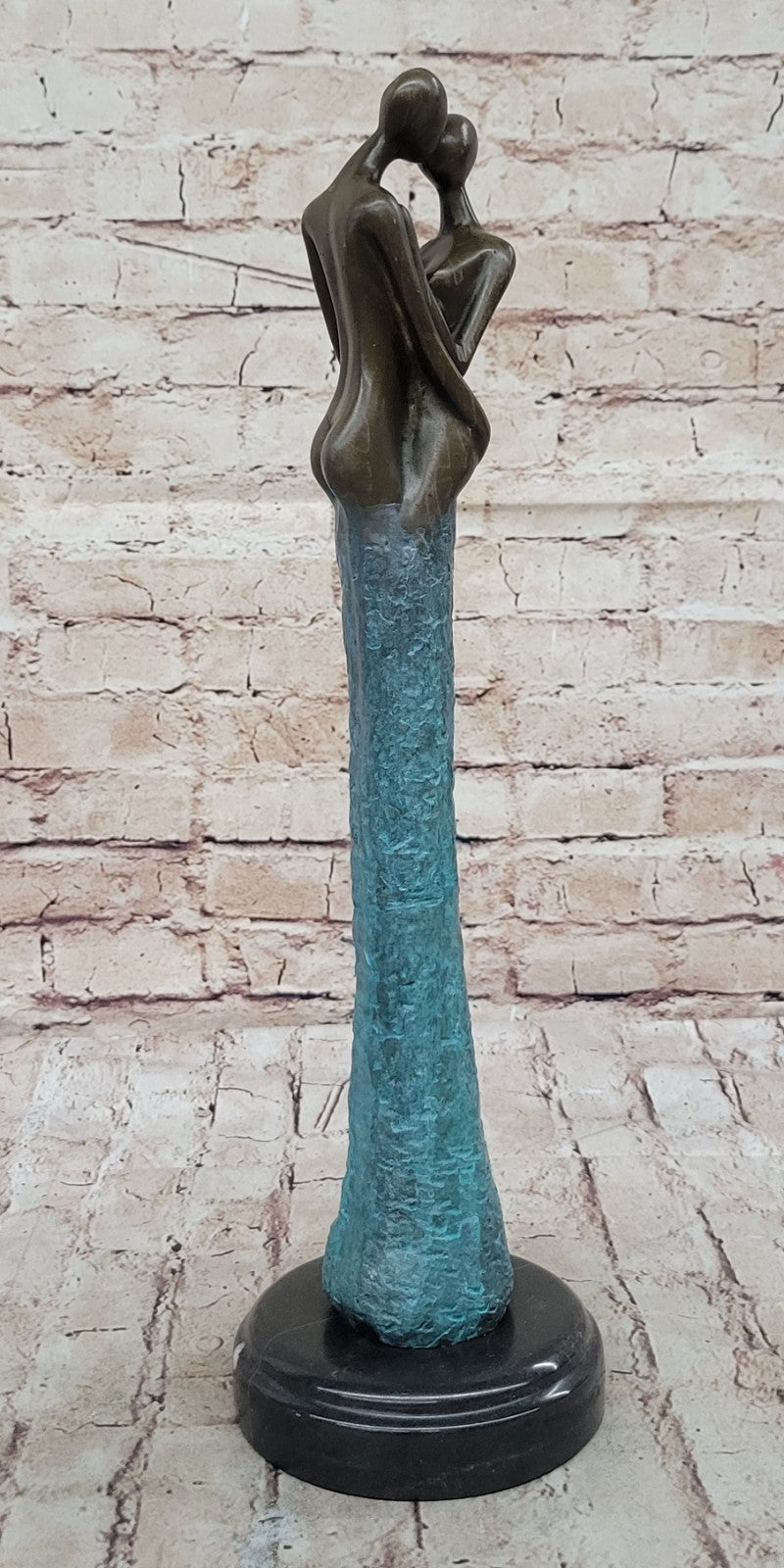 Handcrafted bronze sculpture SALE Kiss Nude Abstract Vitaleh Aldo Original Artwork