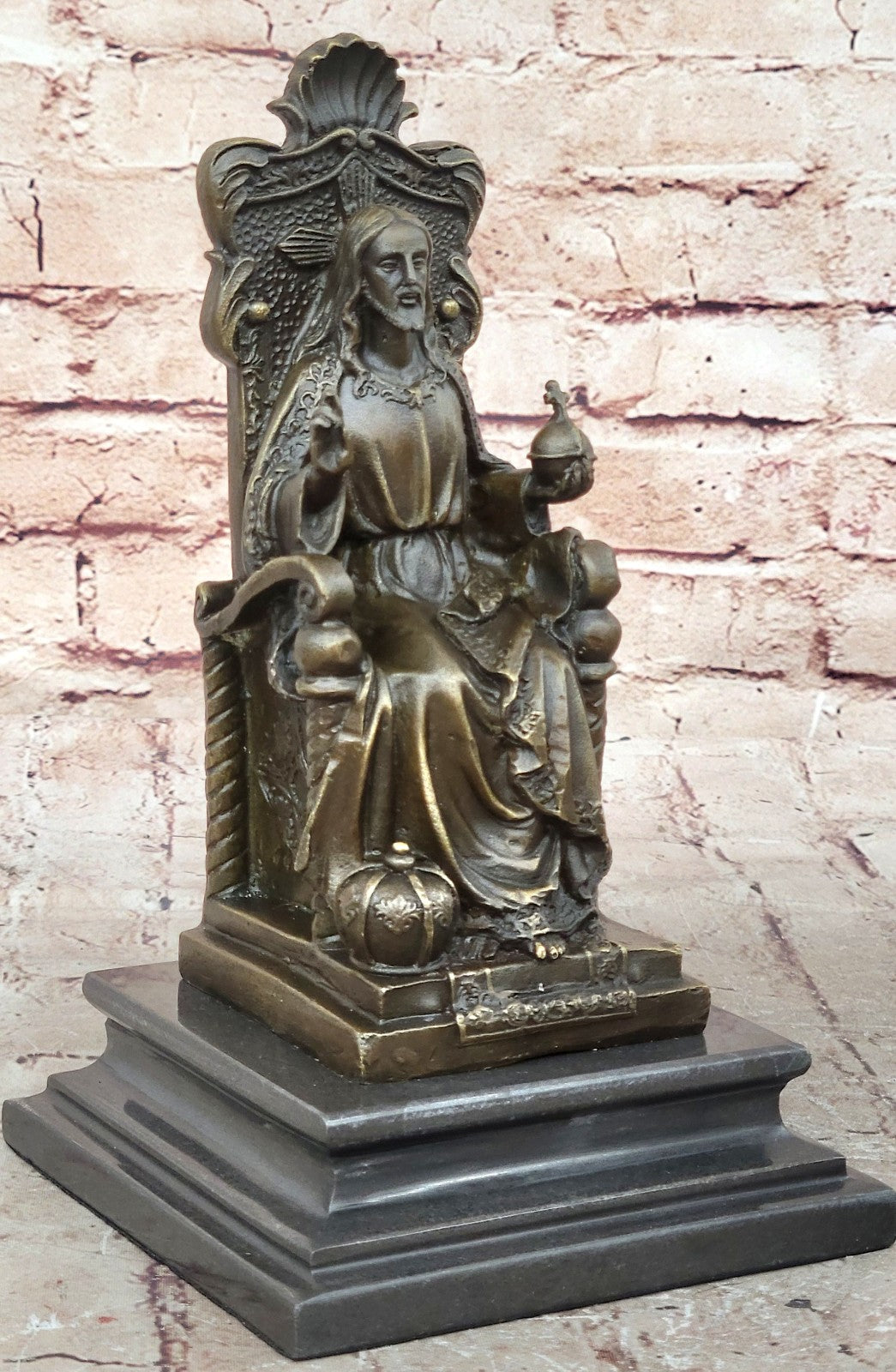 Collectible Bronze Statue *DEAL* Signed Original Valli Religious Jesus Hot Cast