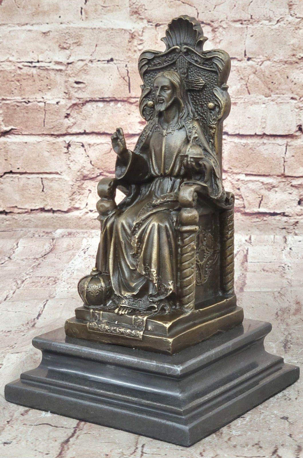 Collectible Bronze Statue *DEAL* Signed Original Valli Religious Jesus Hot Cast