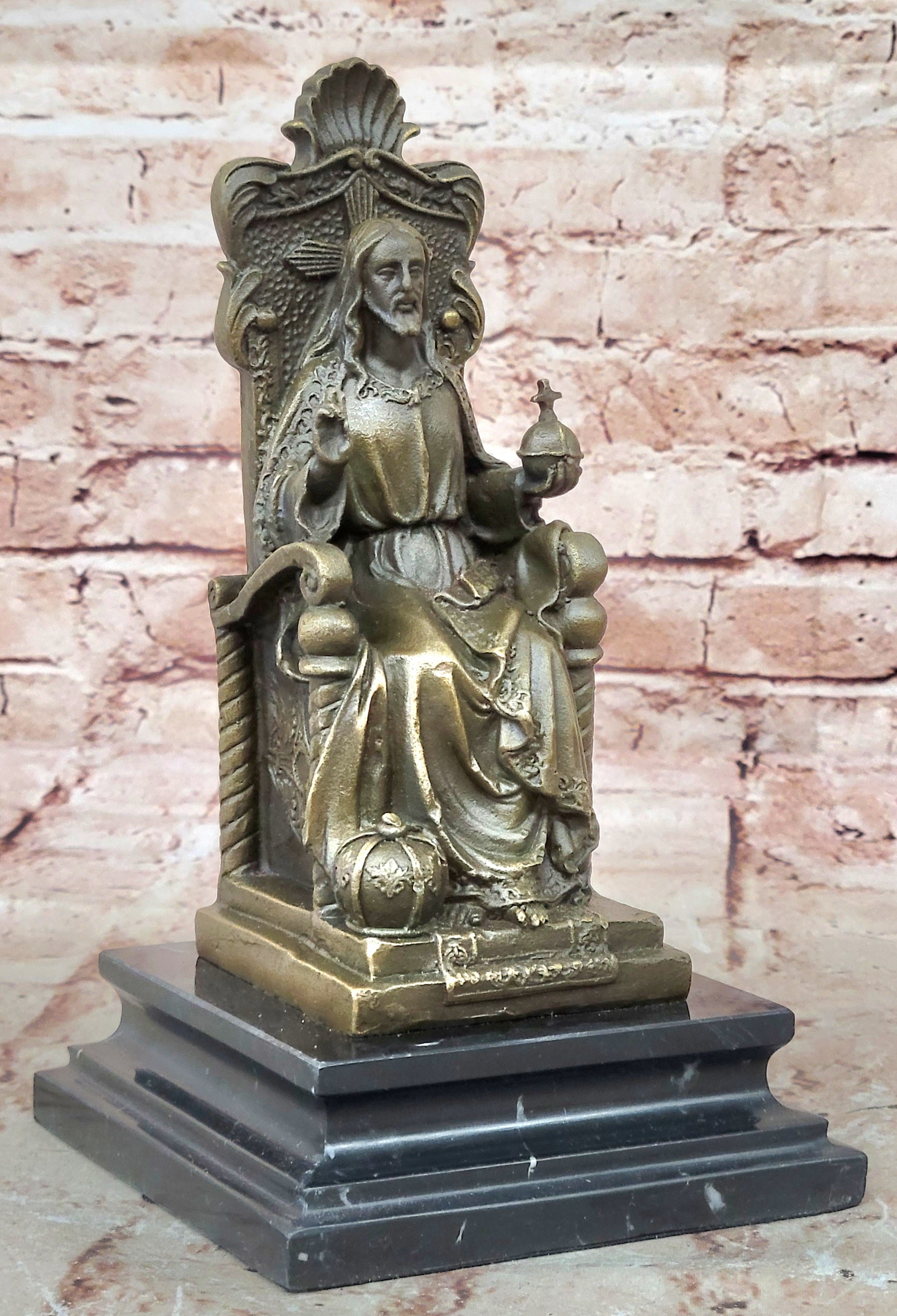 Collectible Bronze Statue *DEAL* Signed Original Valli Religious Jesus Hot Cast
