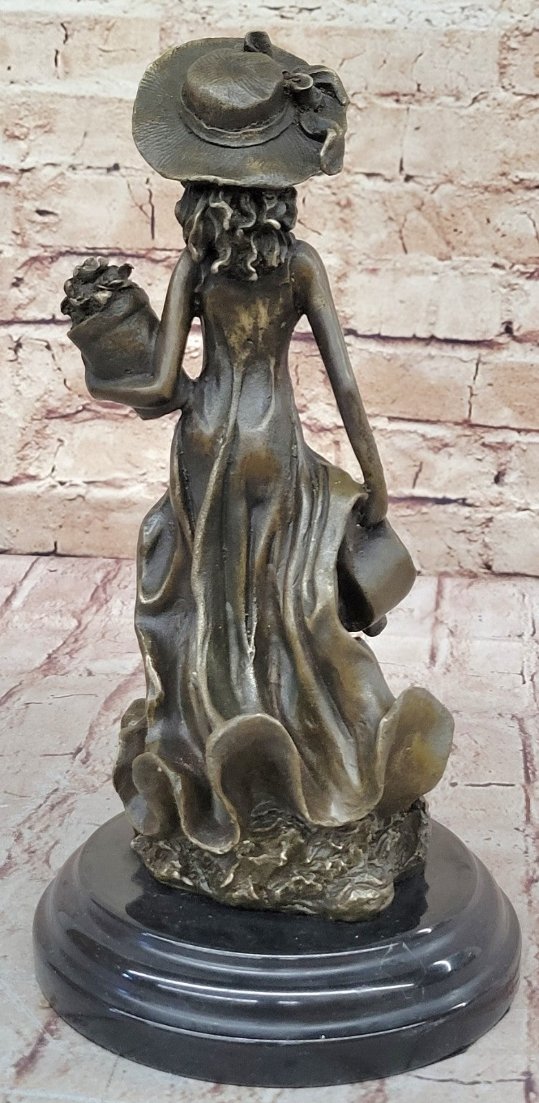 Handcrafted bronze sculpture SALE Garden In Girl Southern Patoue Original Artwork