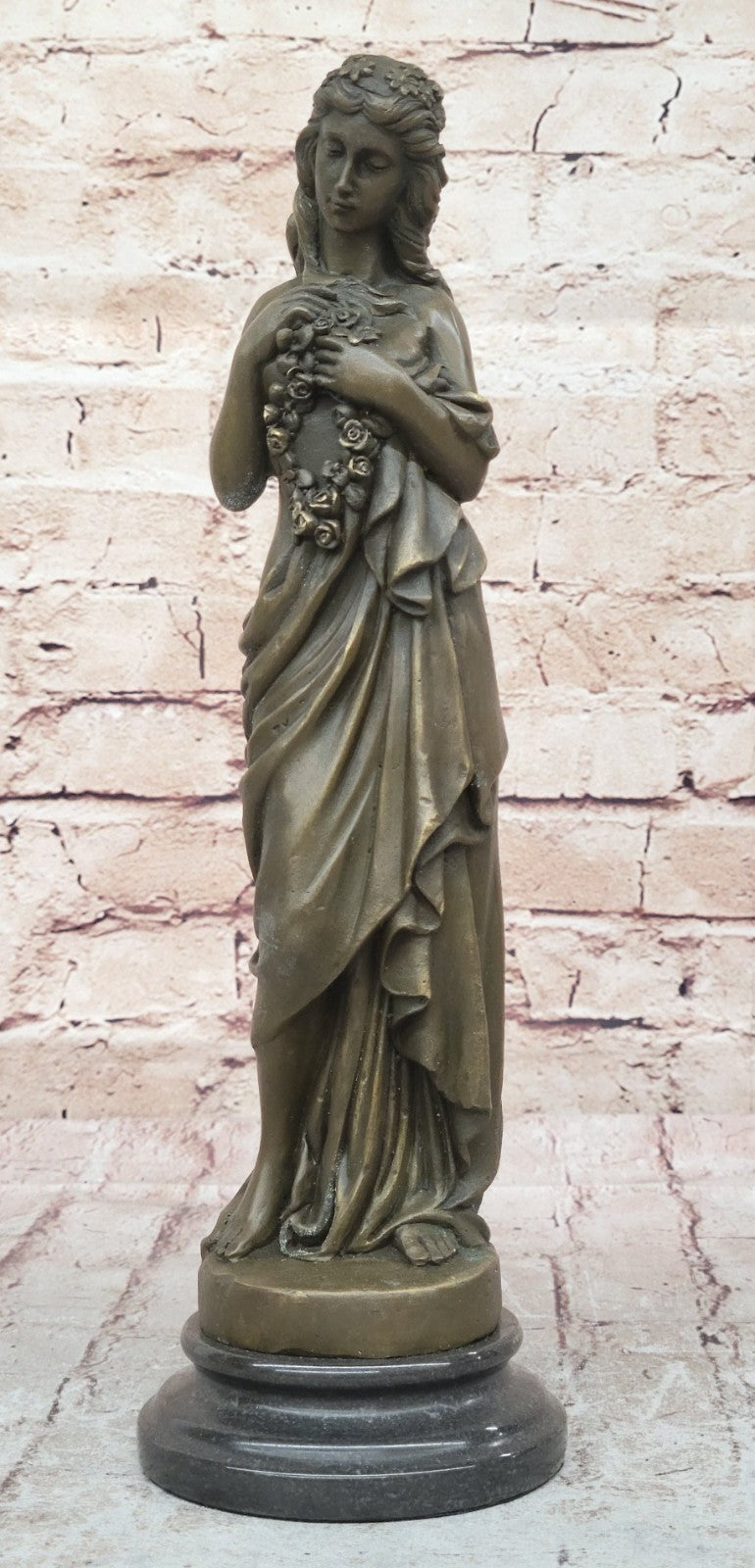 HAWAIIAN GIRL ART DECO NOUVEAU BRONZE SCULPTURE MOREAU STATUE FIGURE FIGURINE