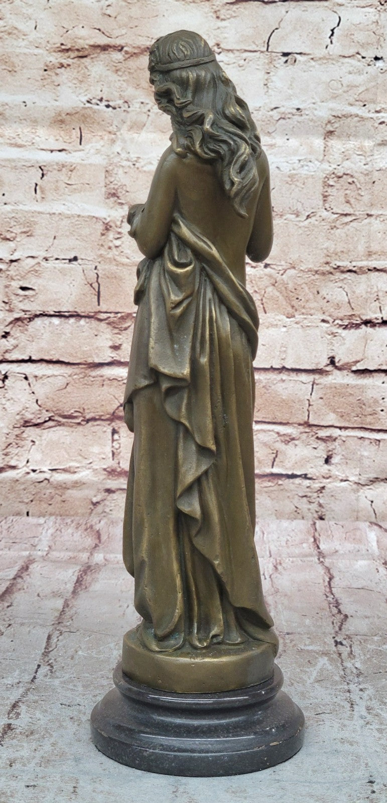 HAWAIIAN GIRL ART DECO NOUVEAU BRONZE SCULPTURE MOREAU STATUE FIGURE FIGURINE