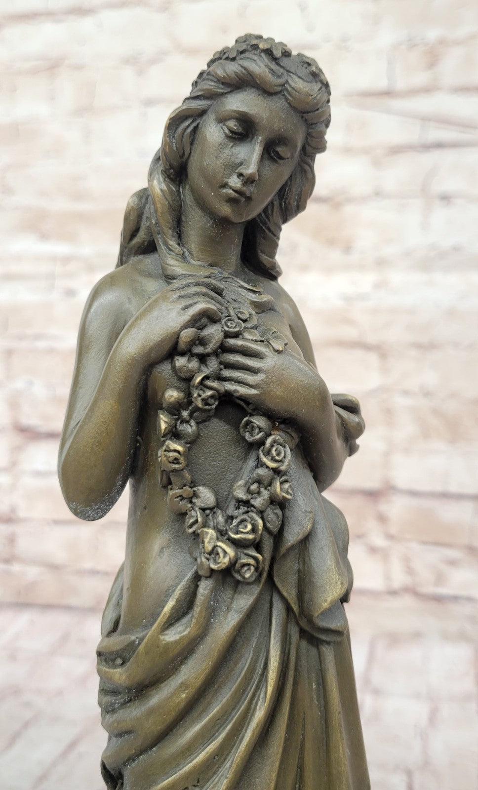 HAWAIIAN GIRL ART DECO NOUVEAU BRONZE SCULPTURE MOREAU STATUE FIGURE FIGURINE
