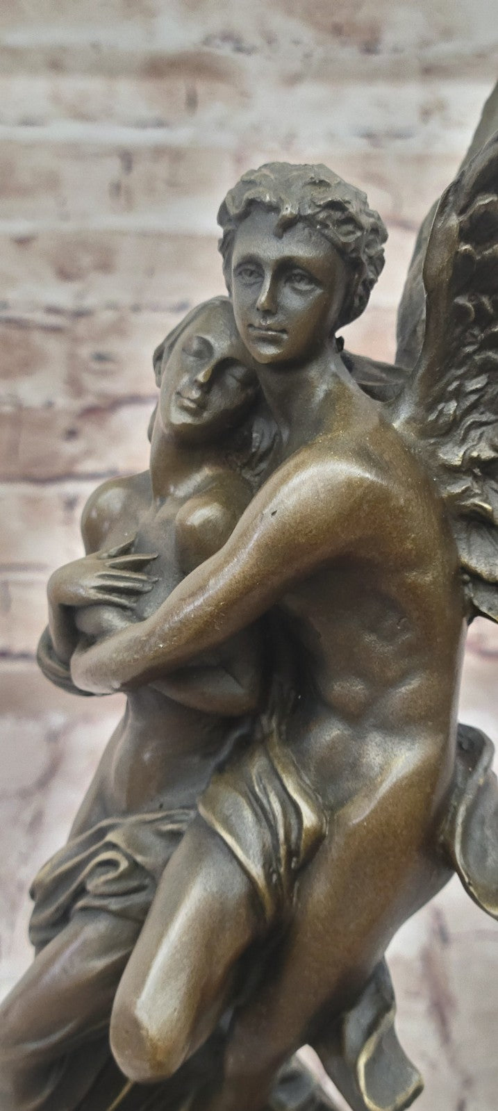 Bronze Sculpture Eros and Psyche For Valentine Day Gift Thoughtful Figurine