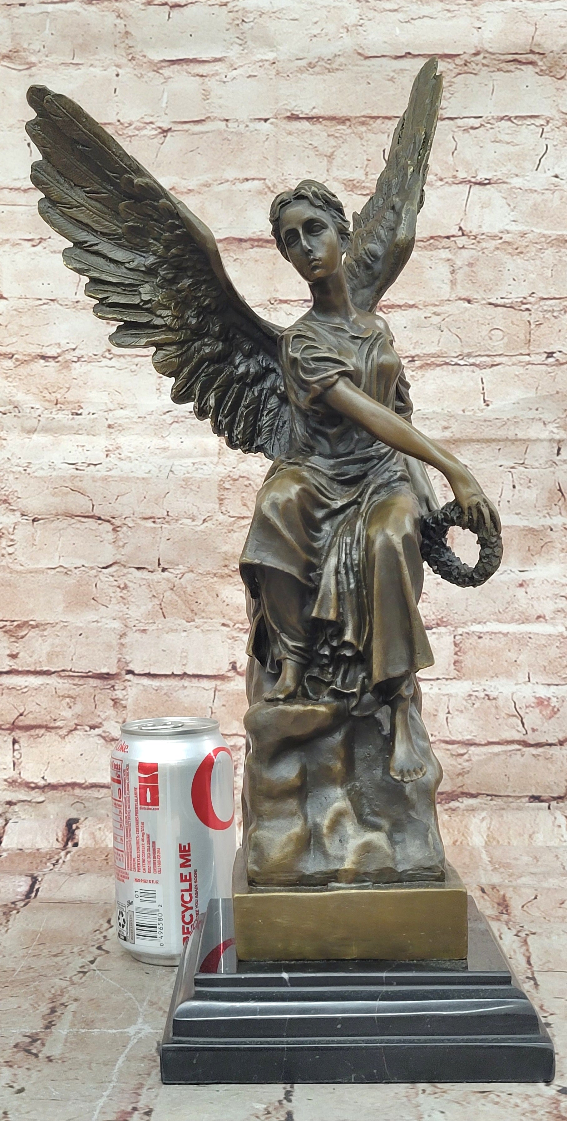 ART Archangels Nike Angel of Victory Mythical Bronze Sculpture Statue Decor GIFT