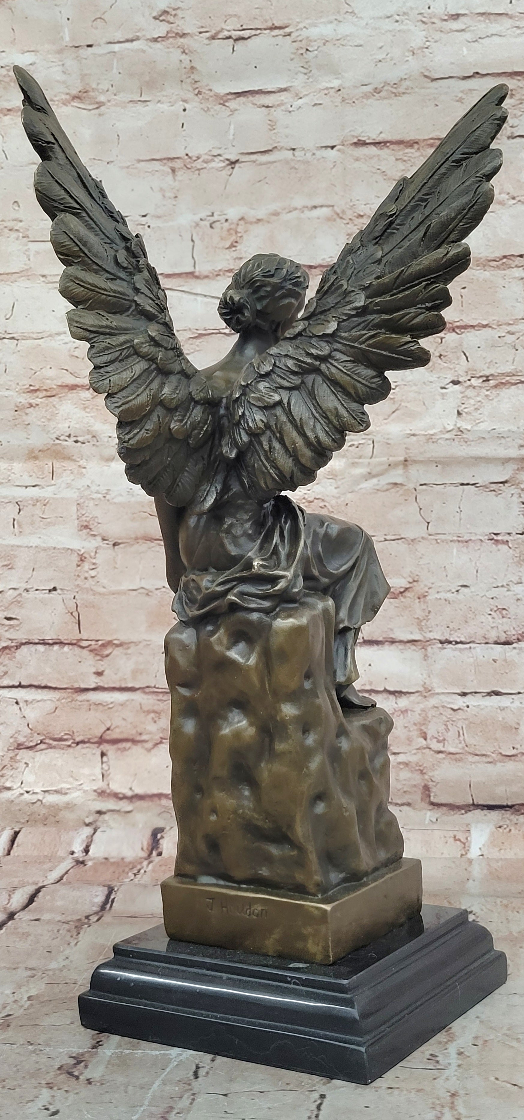 ART Archangels Nike Angel of Victory Mythical Bronze Sculpture Statue Decor GIFT