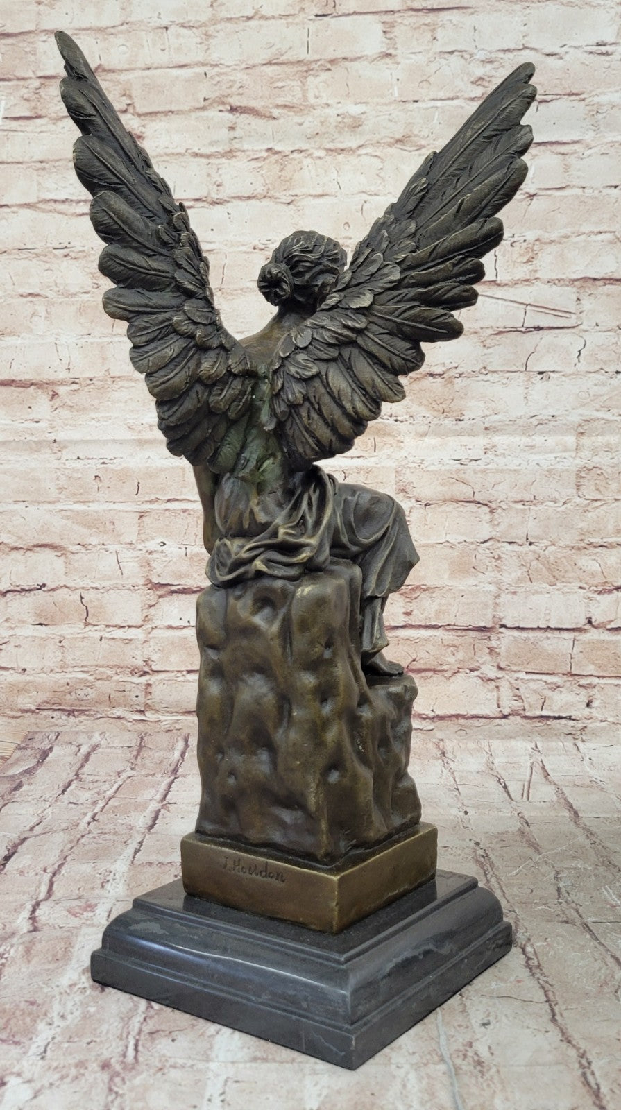 ART Archangels Nike Angel of Victory Mythical Bronze Sculpture Statue Decor GIFT