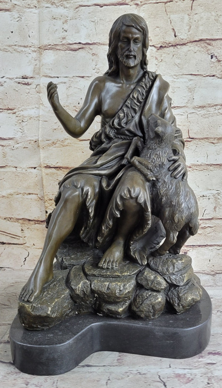 Genuine Religeous Bronze Jesus Hand Made by Lost Wax Method Original Artwork