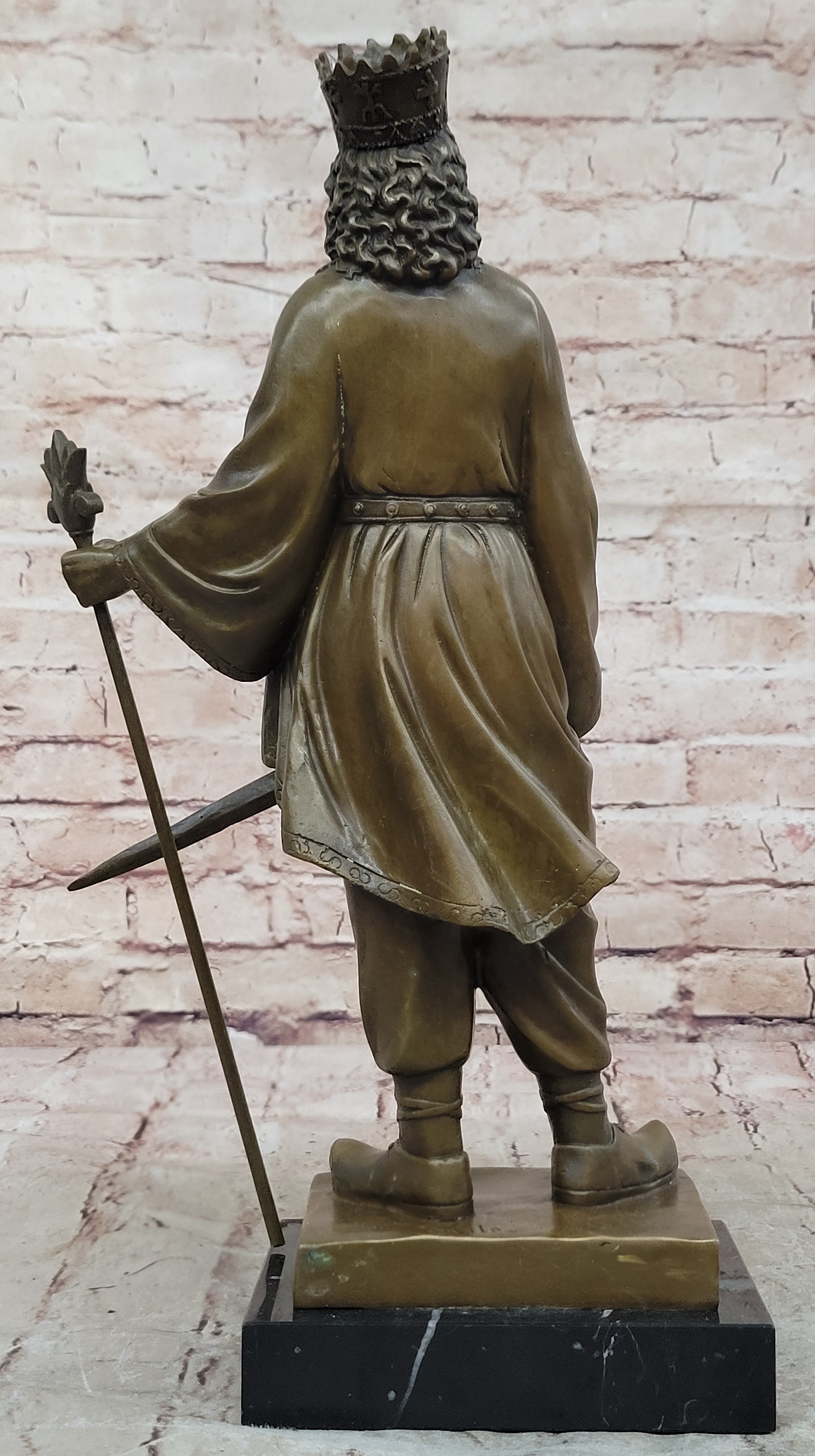 Ancient Persian King Darius & Cyrus the Great Bronze Sculpture – Historical Home & Office Decor