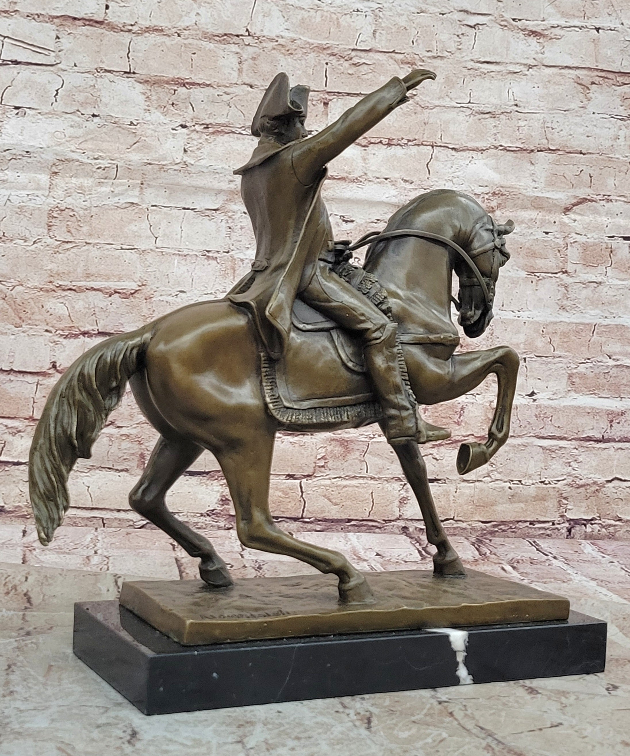 Bronze Sculpture 22 LBS Napoleon Bonaparte French Emperor Soldier Figurine Sale