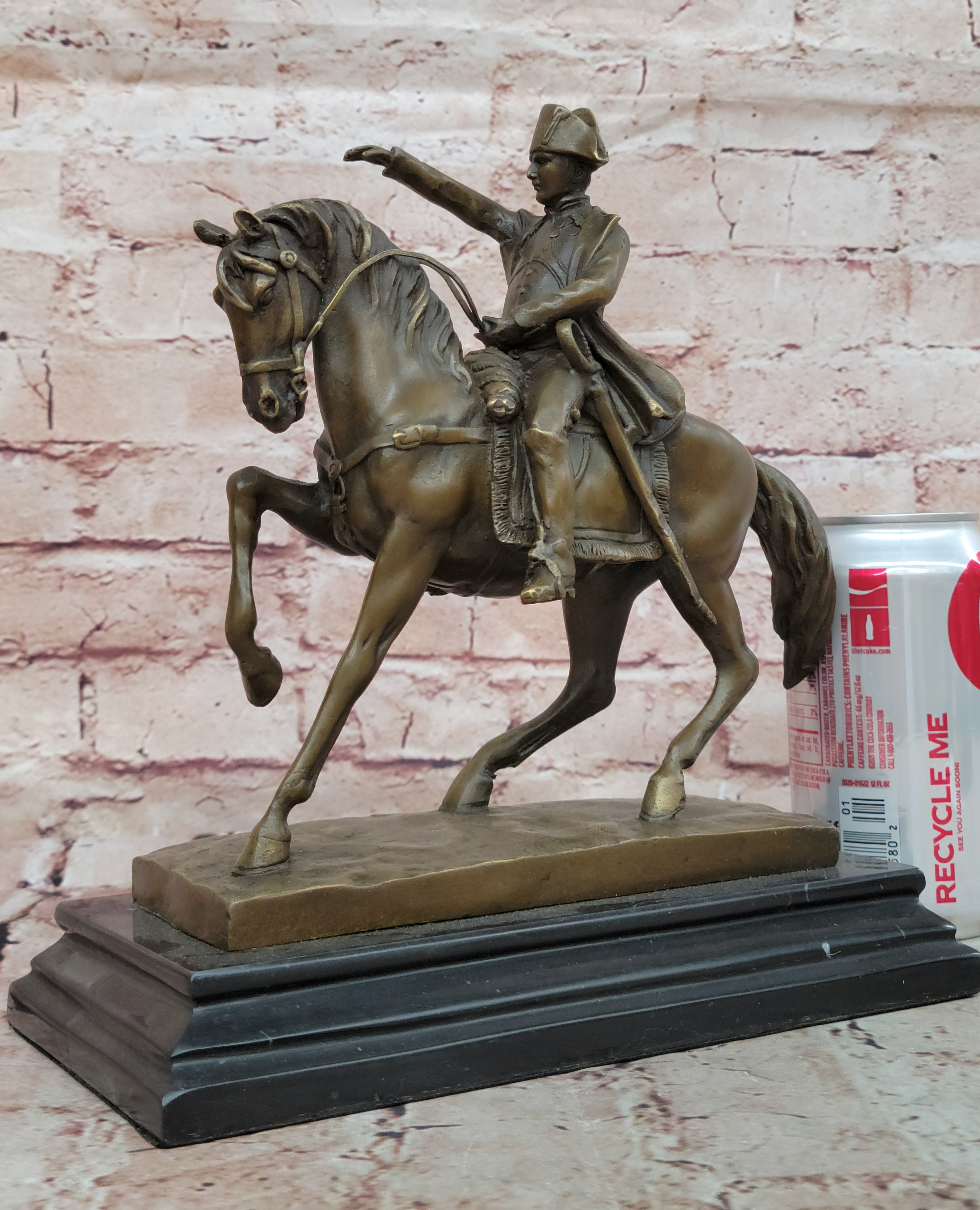 Hand Made Detailed Aldo Vitaleh French Artist Bronze Sculpture Classic Artwork