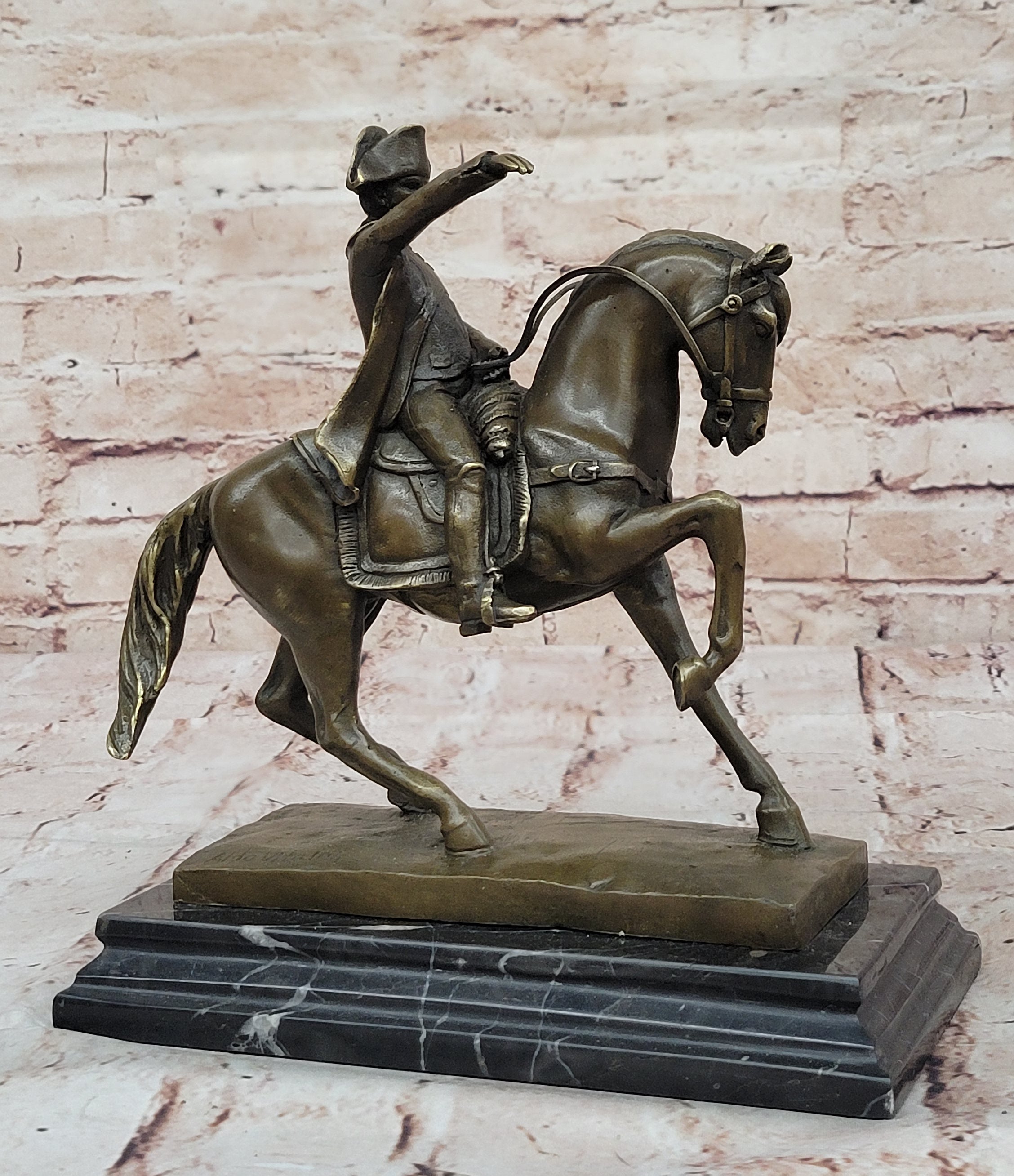 Hand Made Detailed Aldo Vitaleh French Artist Bronze Sculpture Classic Artwork