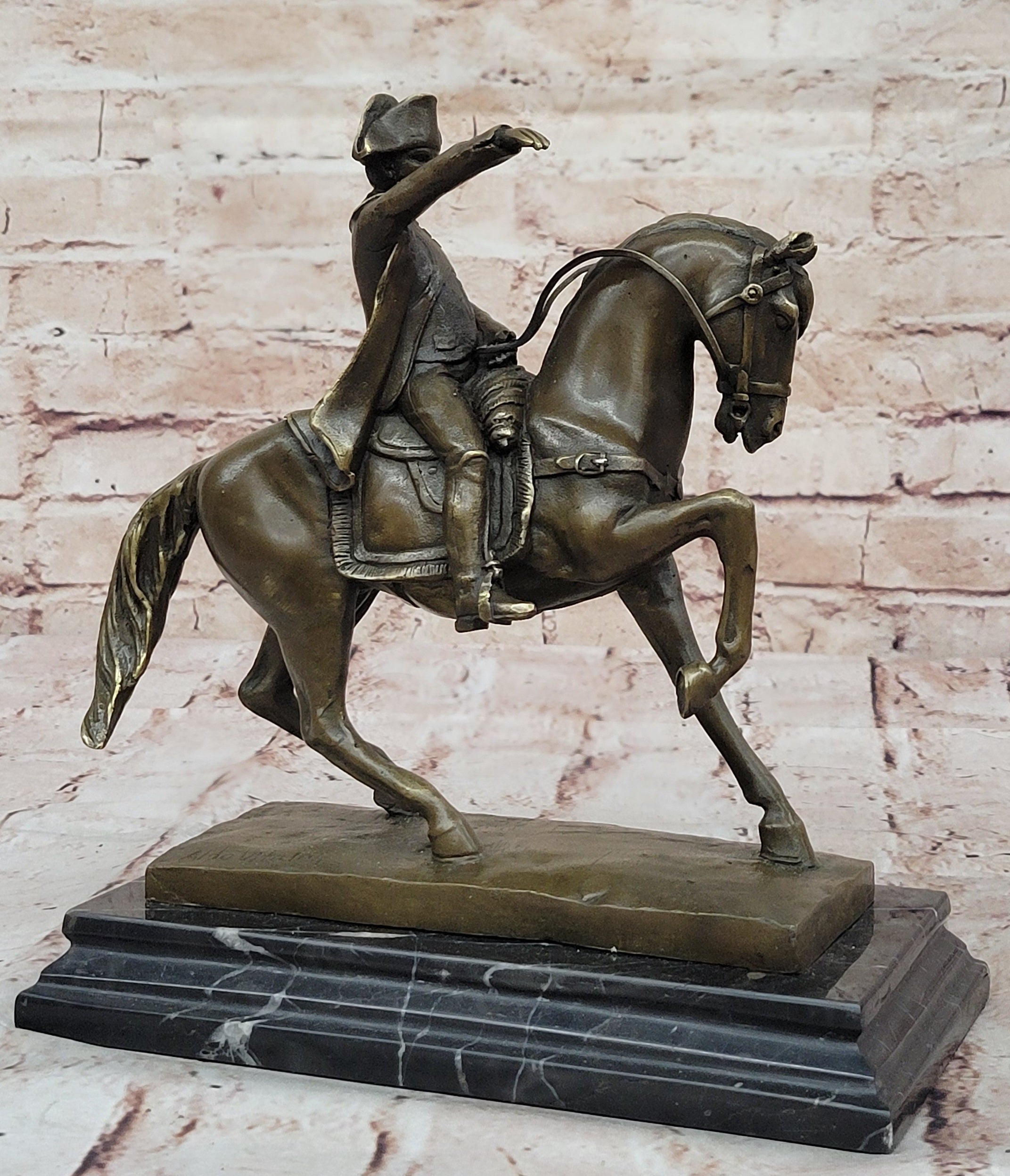 Hand Made Detailed Aldo Vitaleh French Artist Bronze Sculpture Classic Artwork