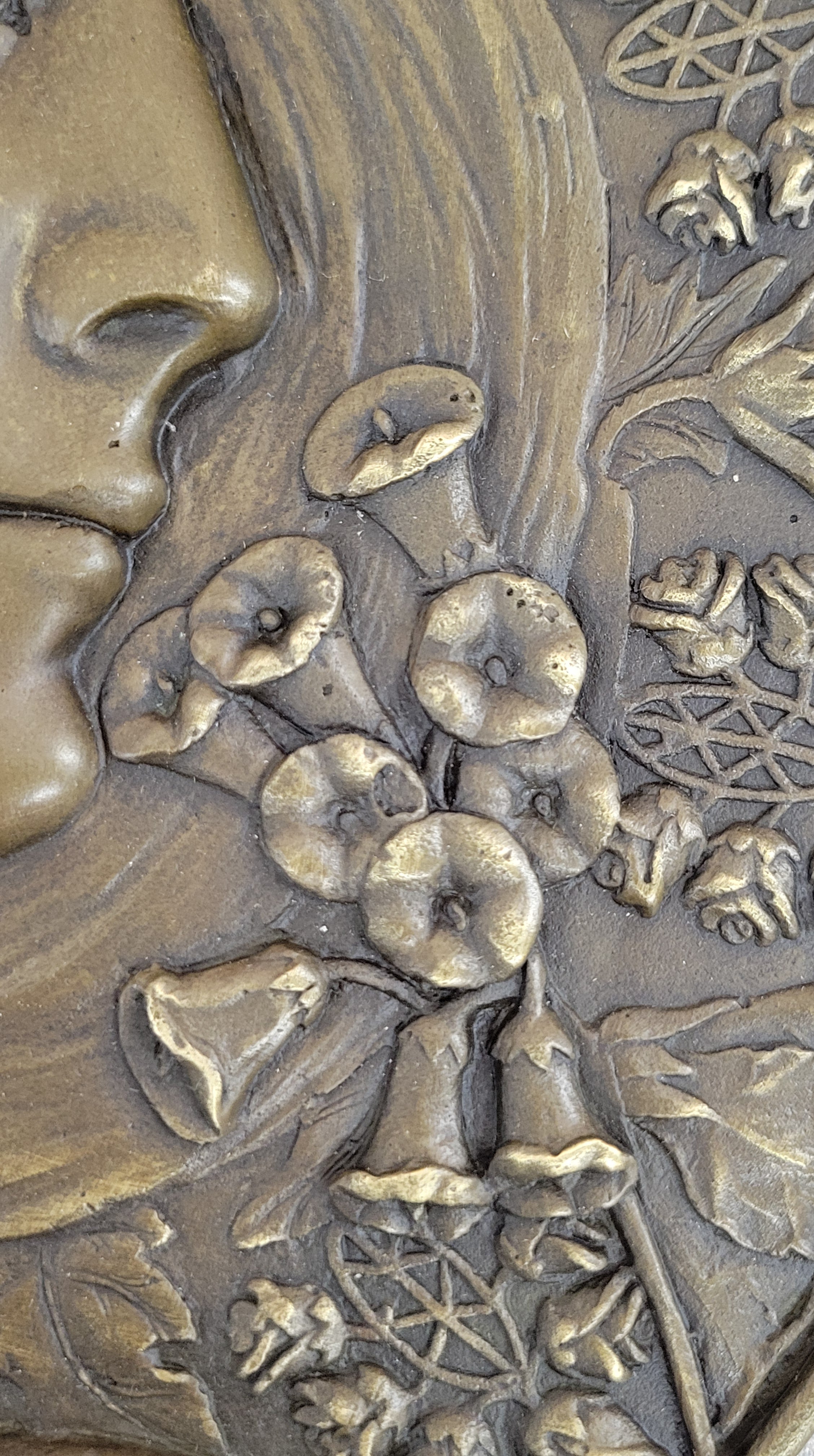 HAND CRAFT BRONZE BAS RELIEF WALL PANEL ORIGINAL STATUE SCULPTURE FIGURINE SALE