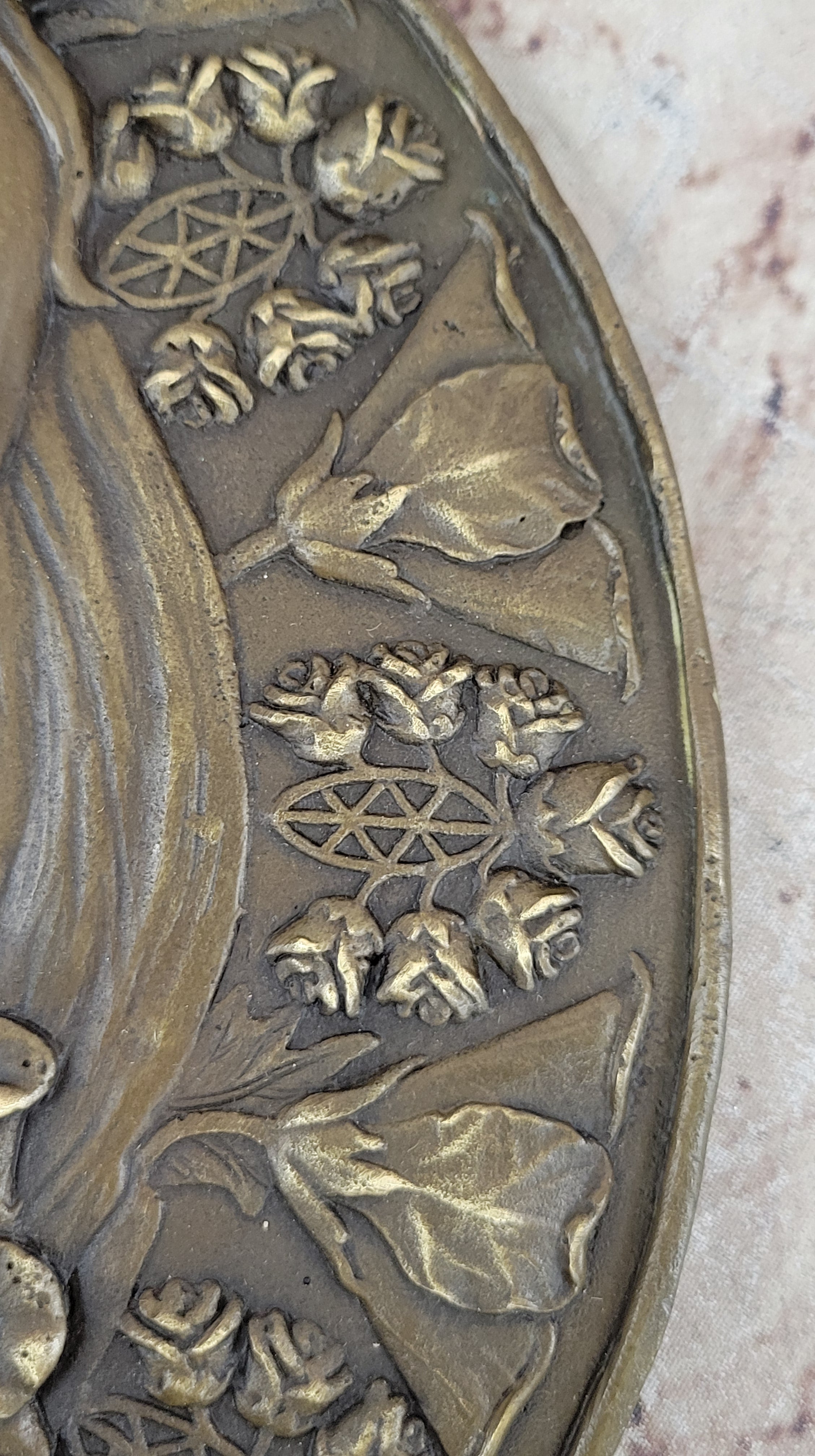 HAND CRAFT BRONZE BAS RELIEF WALL PANEL ORIGINAL STATUE SCULPTURE FIGURINE SALE