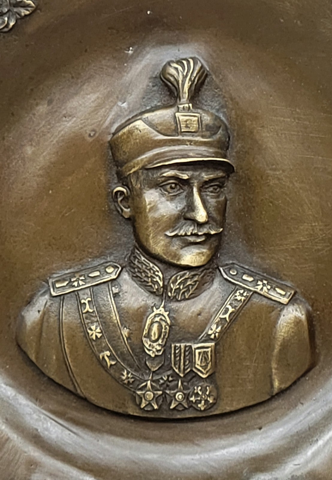 Reza Shah Pahlavi Memorial Bas-Relief Bronze Plaque by Artist Kaneve Art Decor