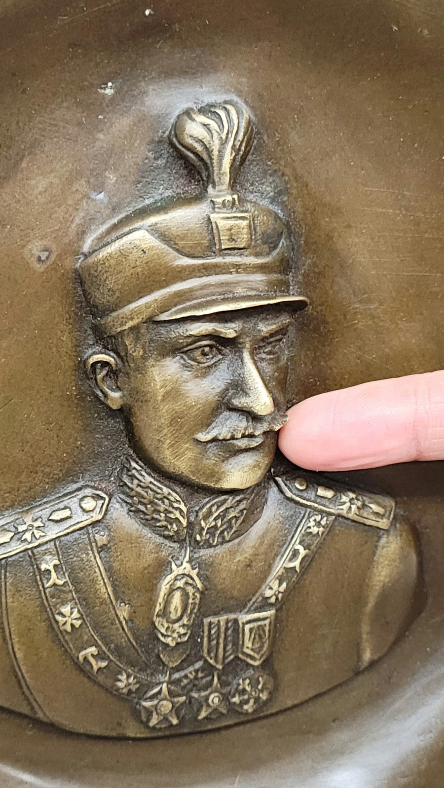 Reza Shah Pahlavi Memorial Bas-Relief Bronze Plaque by Artist Kaneve Art Decor