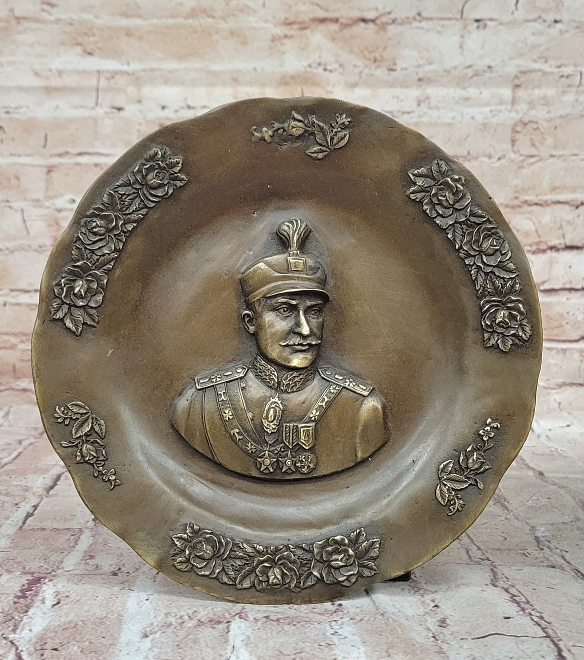 Bronze Sculpture Original Signed Artwork by Kaneve Persia Iran Reza Shah Pahlavi