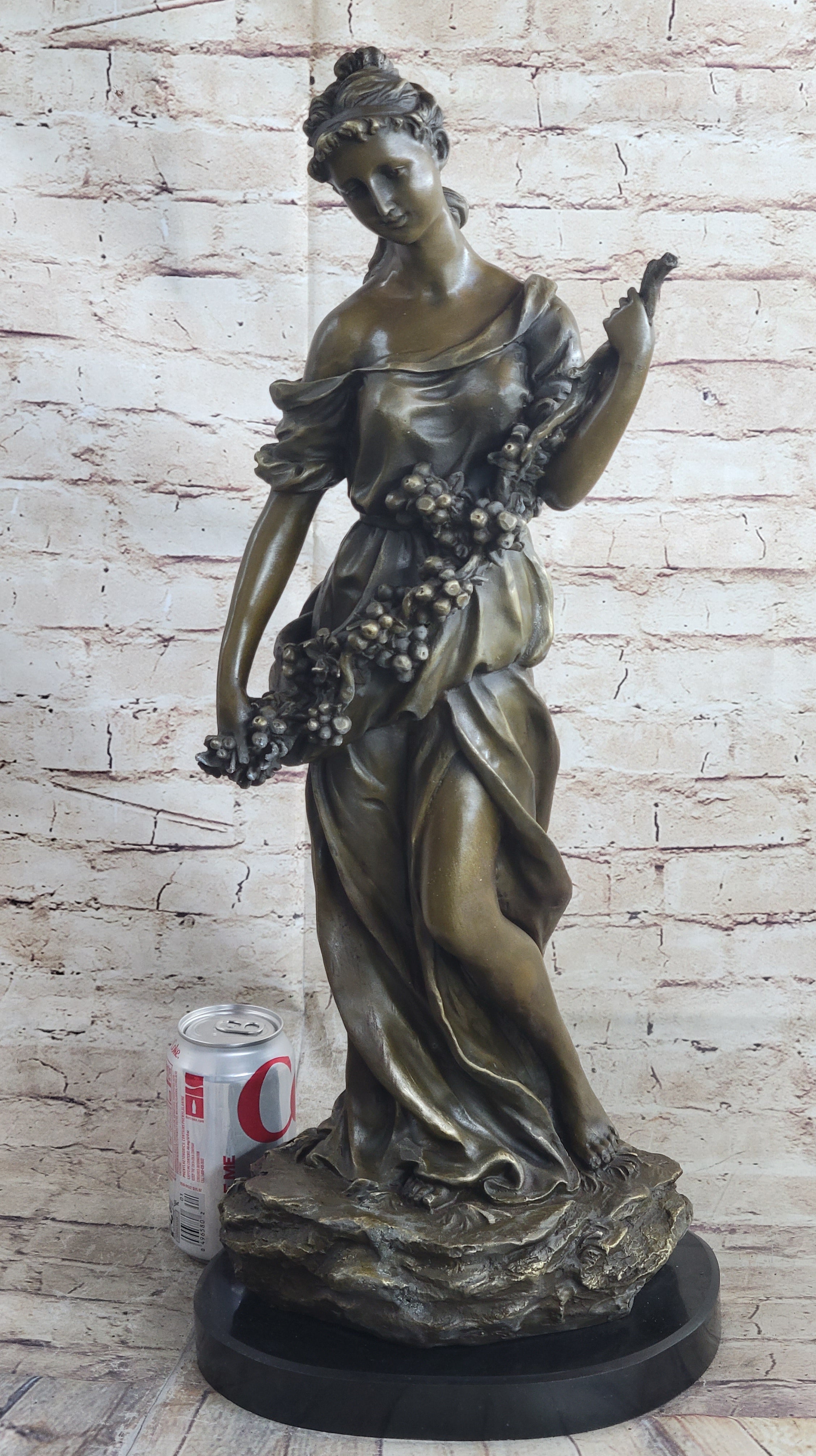 Demeter Greek Goddess of Harvest Bust Figurine Statue Genuine Real Bronze DEAL