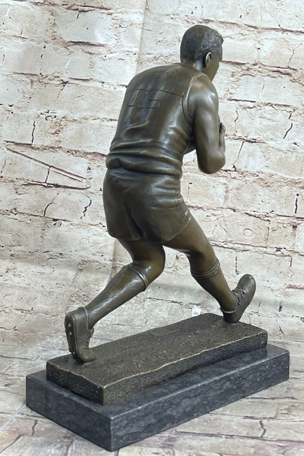 Rugby  Australian Australia Player 100% solid Bronze Sculpture Statue Decor  Sale