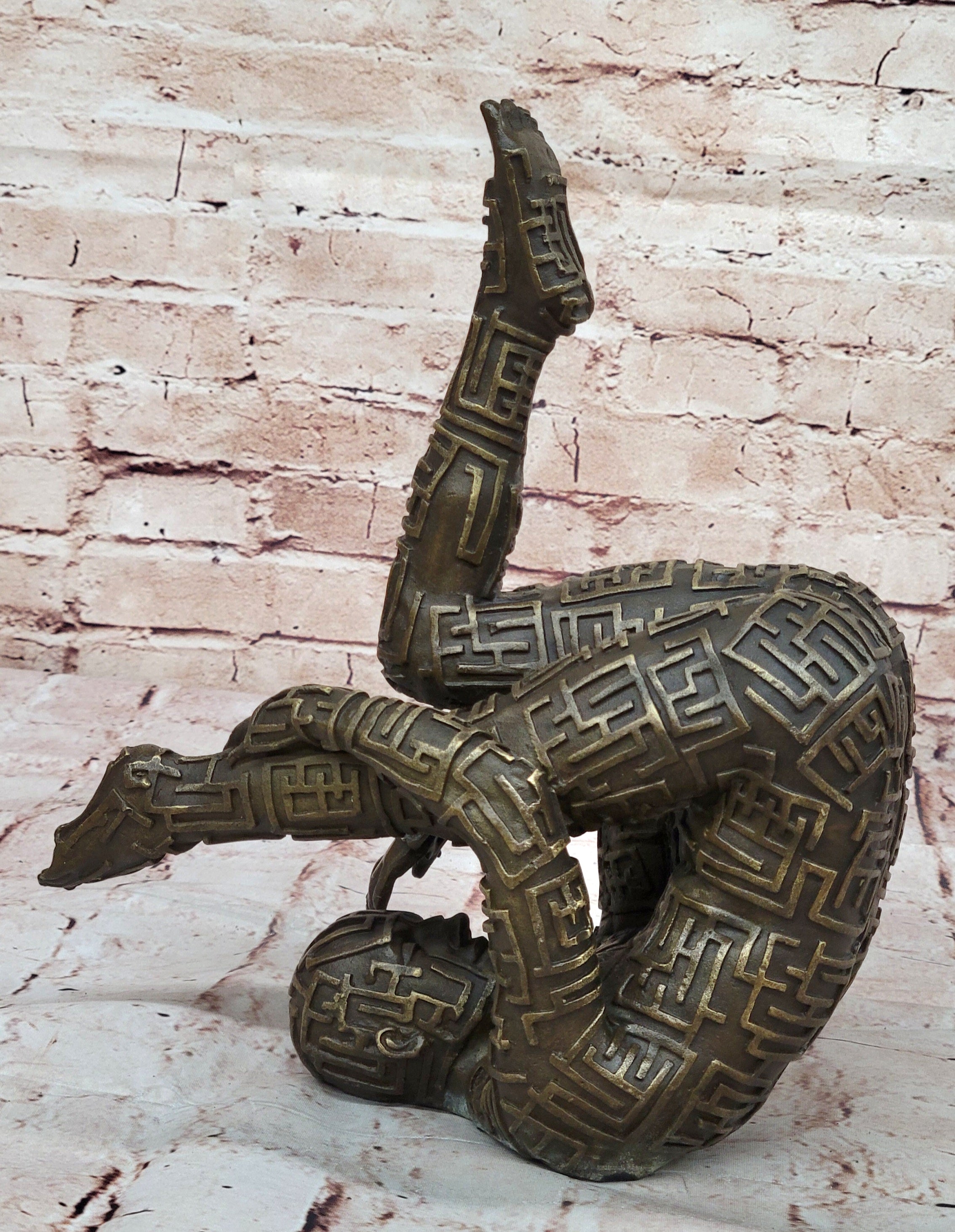 COLLECTIBLE BRONZE SCULPTURE STATUE Art Deco Rare Salvador Dali Male Figurine