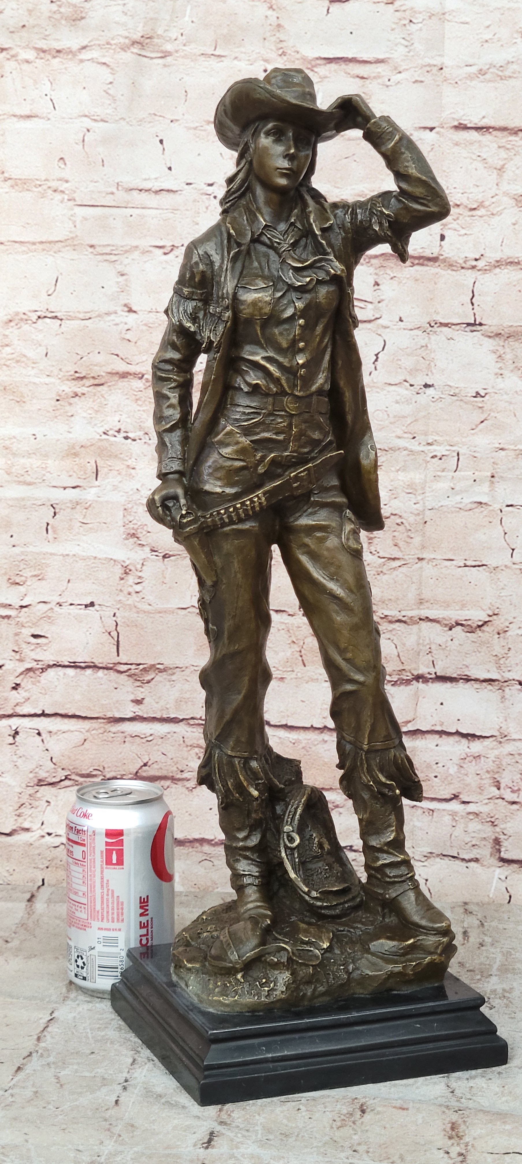 Bronze Hand Made Signed Original Rare Mid century American Americana Statue Sale