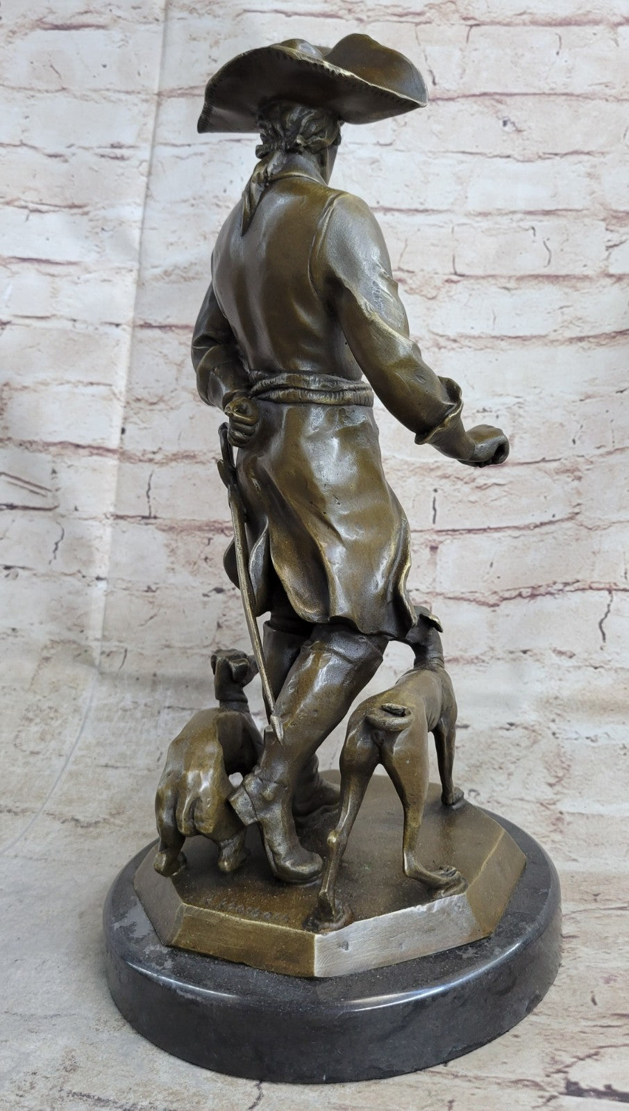 Handcrafted bronze sculpture SALE Dog Two With King Warrior Great The Frederick
