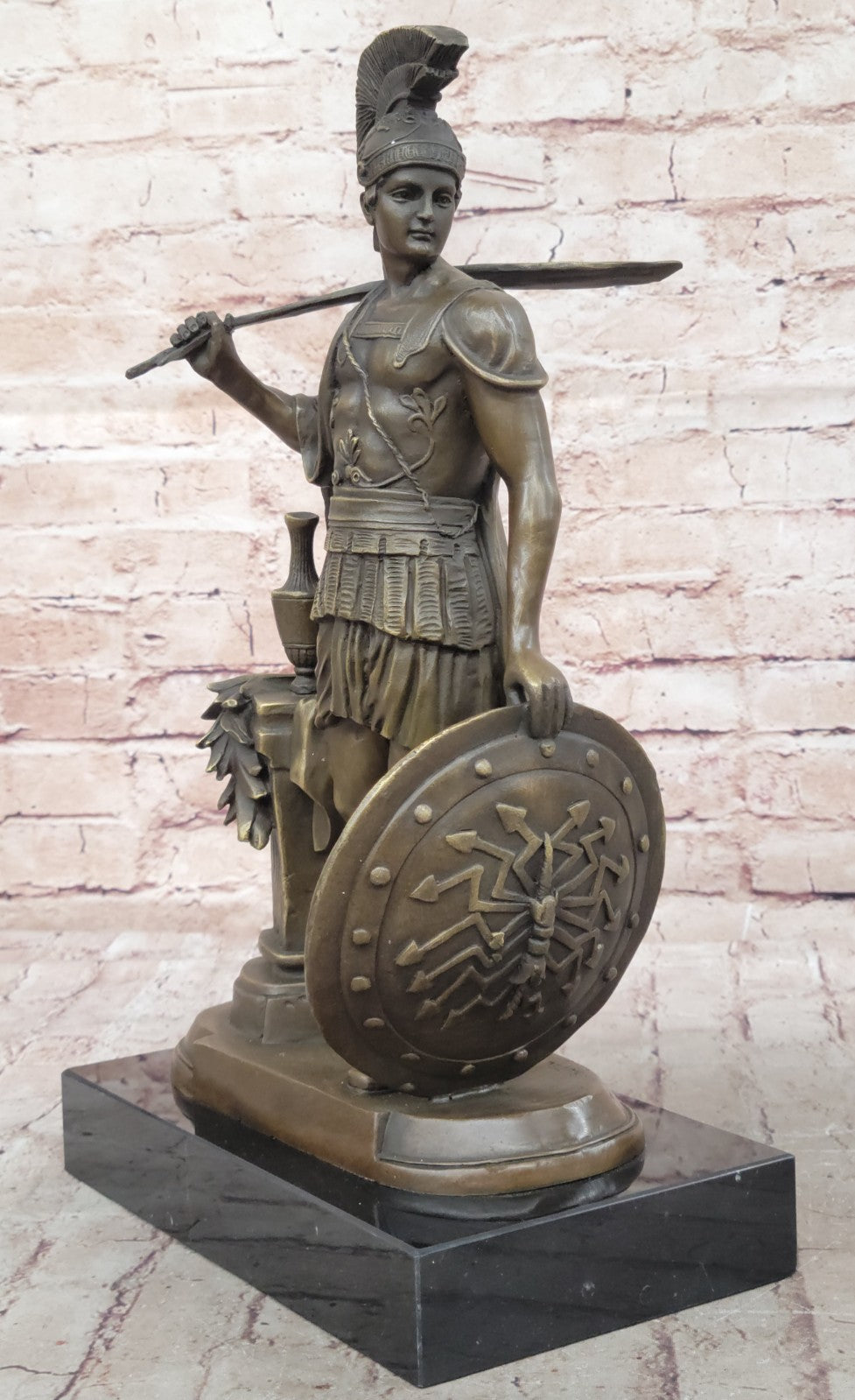 Odysseus Bronze Hot Cast Collectible Greek & Roman Soldier Sculpture by Huzel – Buy Now