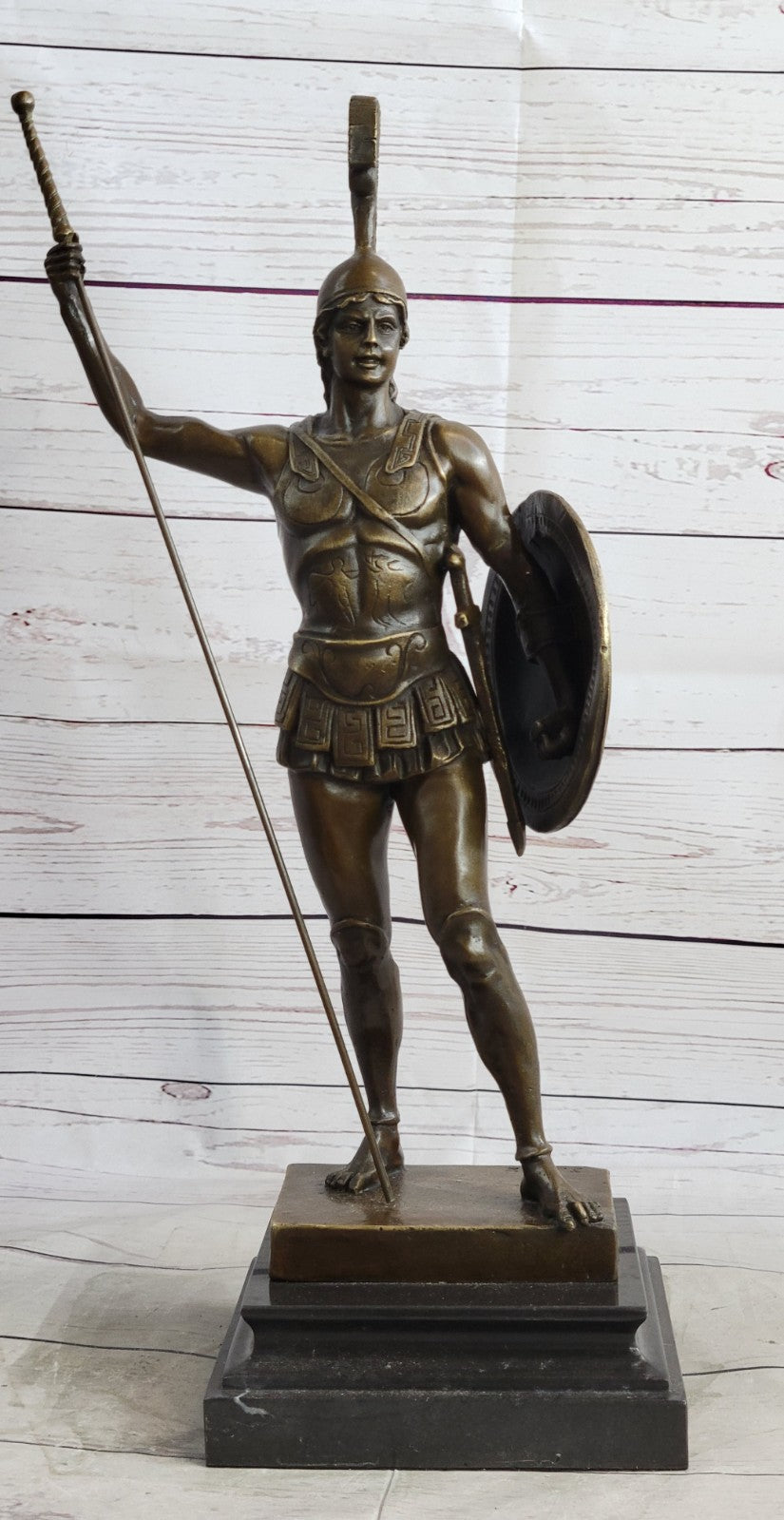 Bronze Casting Greek Myth Hero Achilles Statue Warrior Hot Casting Figurine