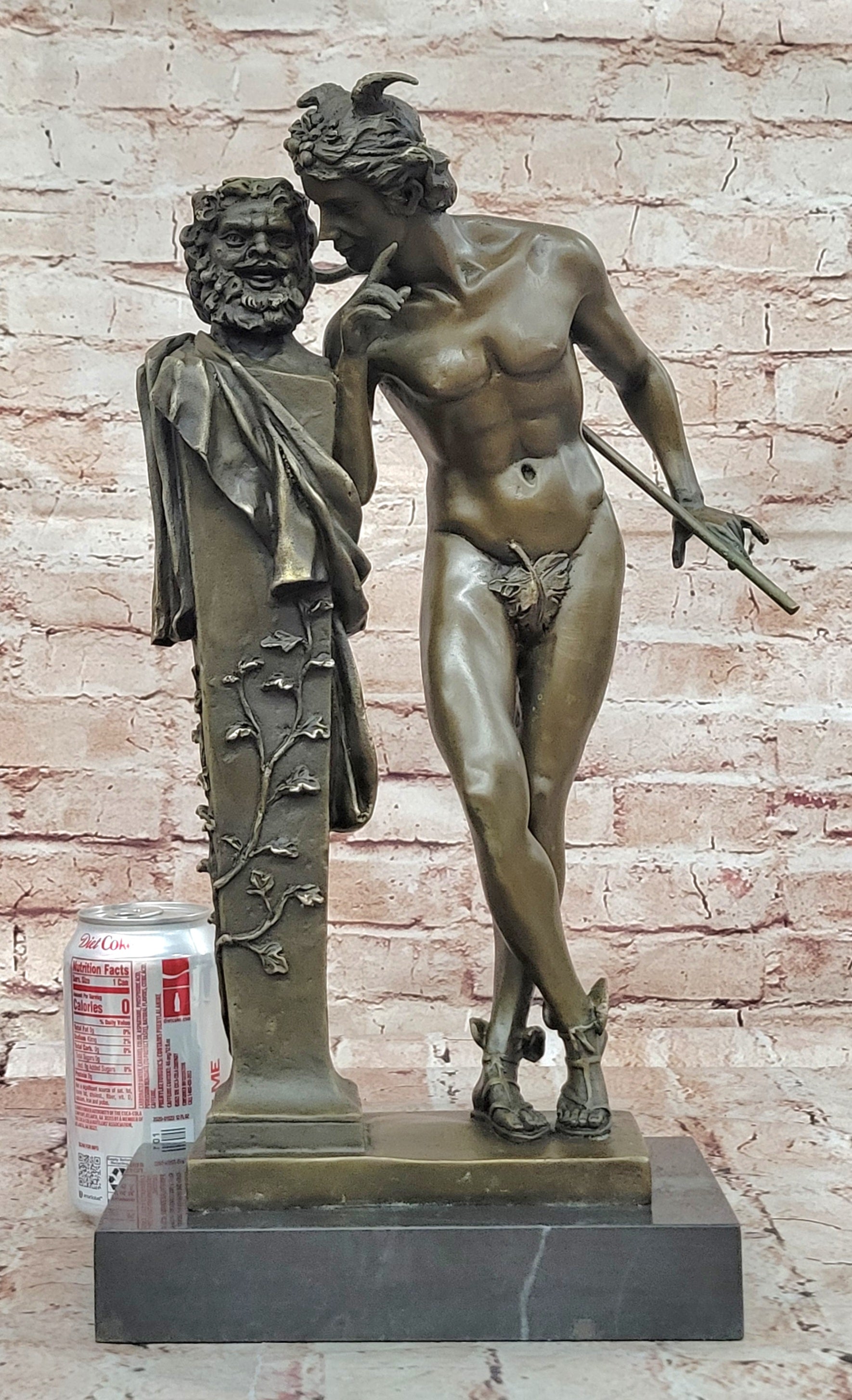 Art Deco Real Bronze Sculpture Hot Cast Flying Mercury Classic Artwork Sale DEAL