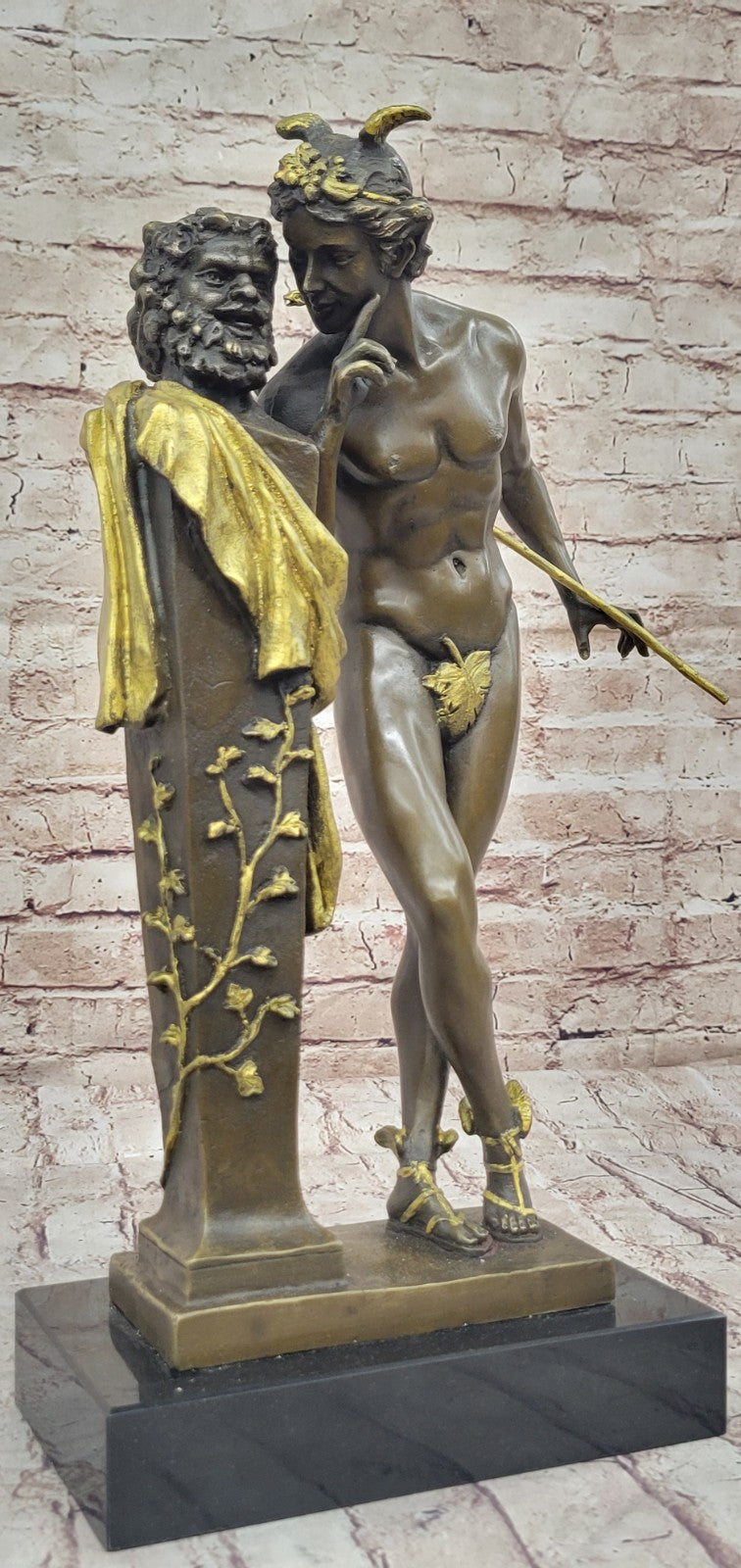 Art Deco Gild Bronze Sculpture Hot Cast Flying Mercury Classic Artwork Sale