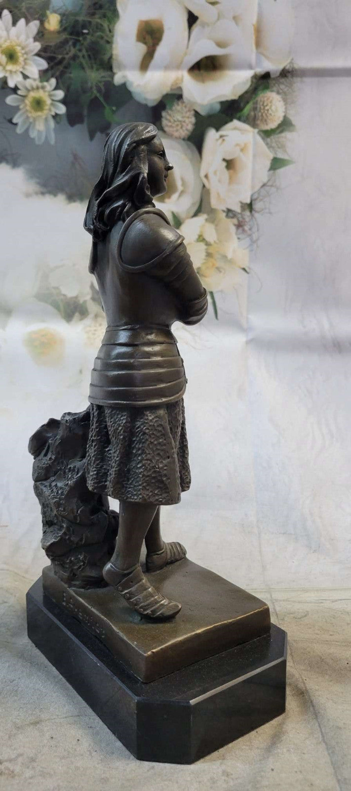 Hand Made Exquisite Detail Joan of Arc Bronze Sculpture by Lost Wax Method