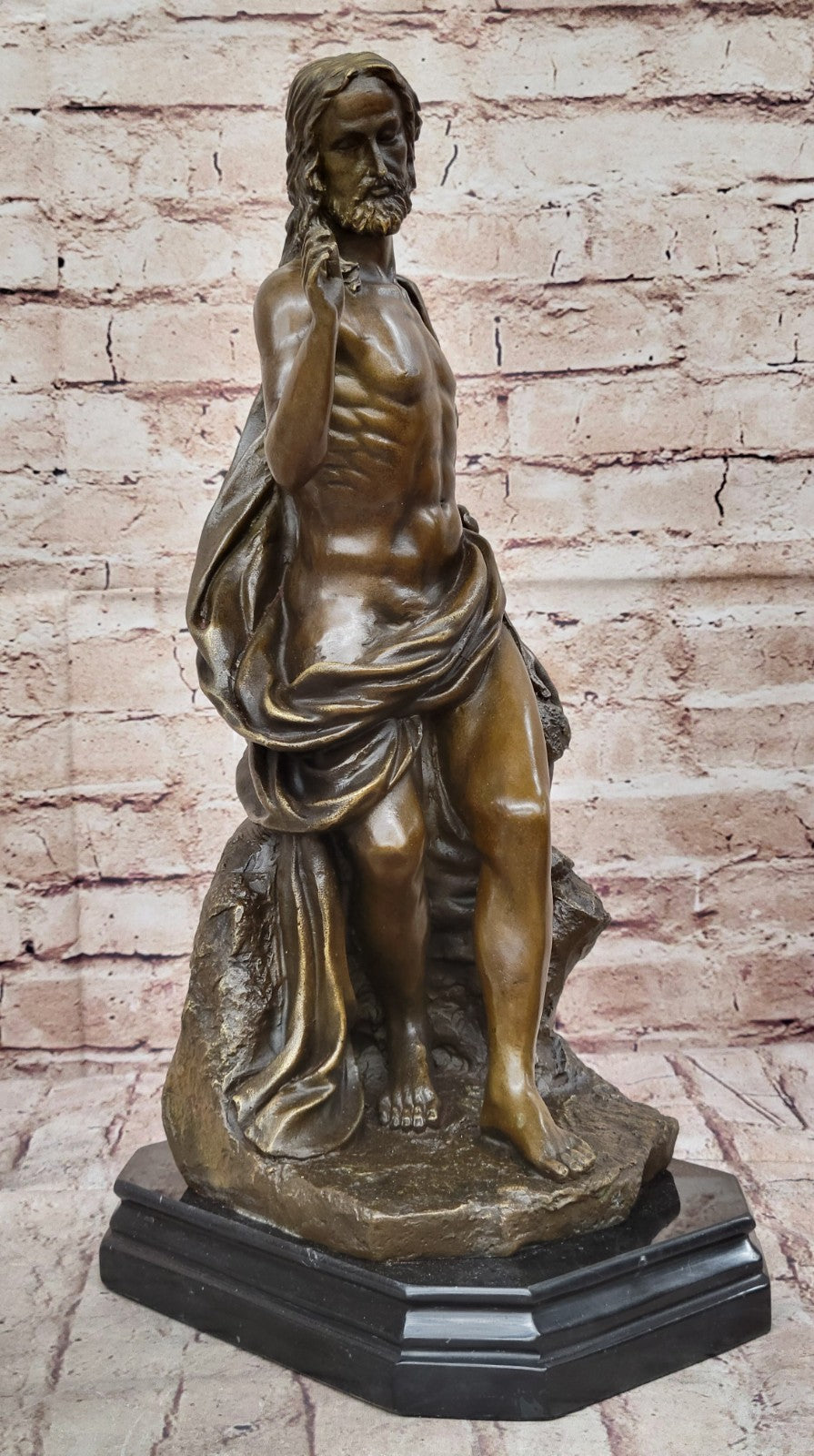 Handcrafted Museum Quality Classic Religious Catholic Church Bronze Sculpture