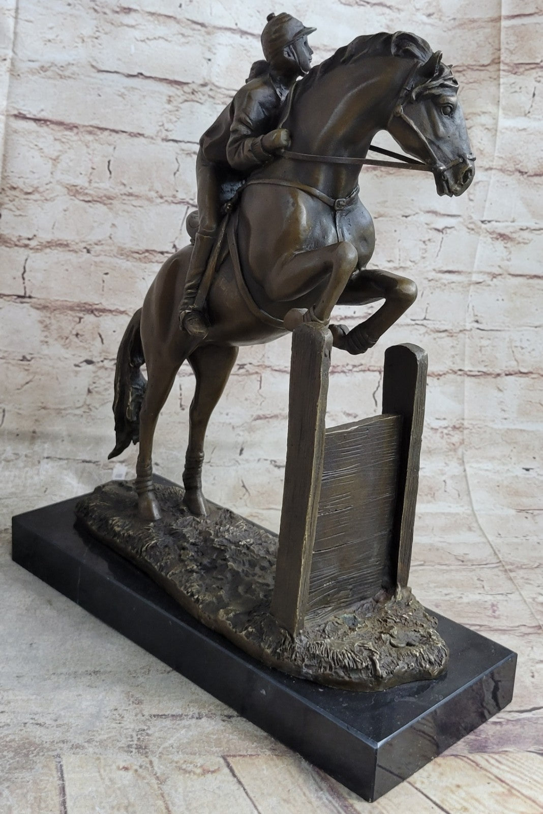 Handcrafted bronze sculpture SALE Femal Artisan American Fisher Original Art dec