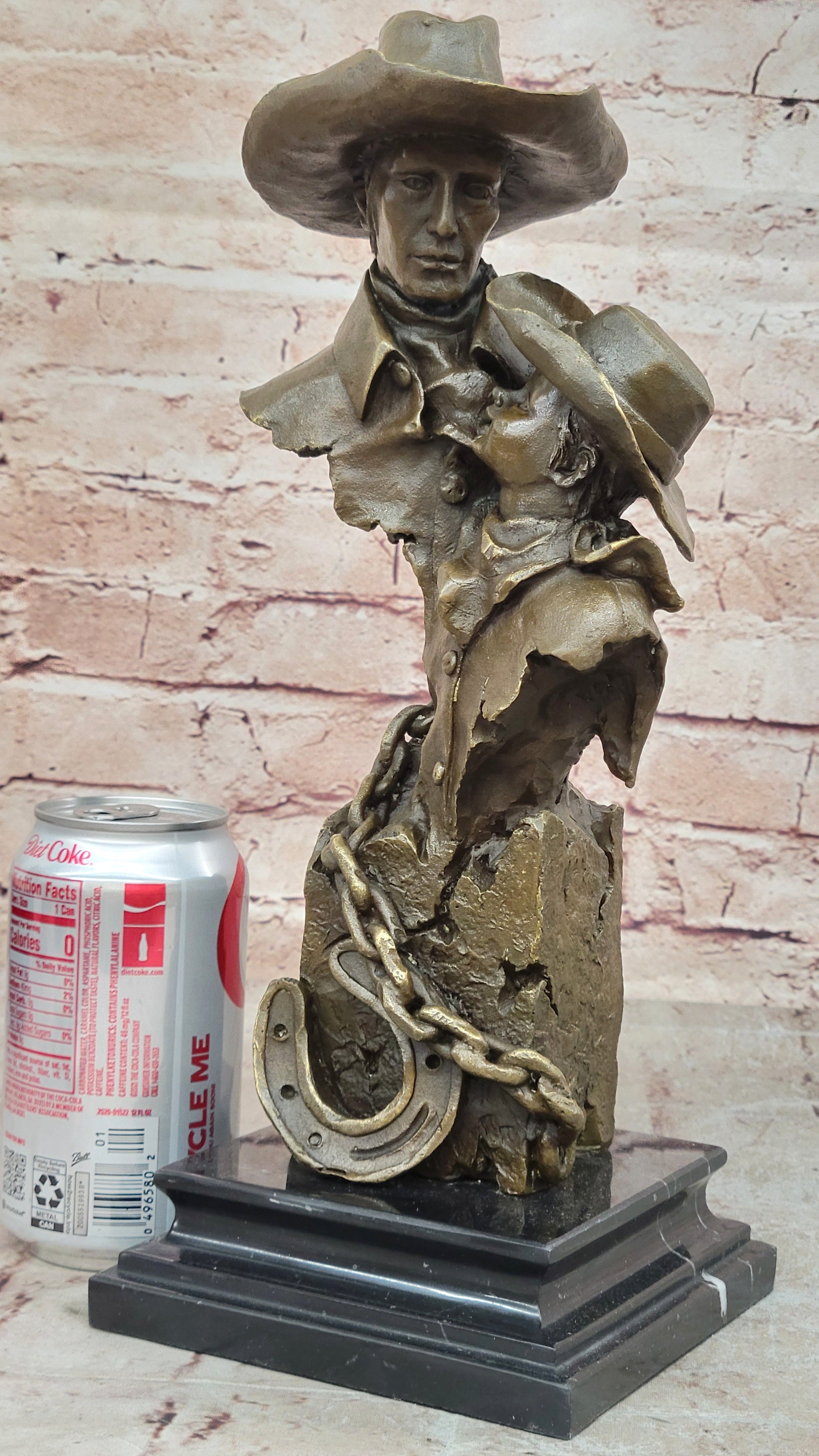 Handcrafted bronze sculpture SALE Western Milo Artist Renown By Papa" Like Just