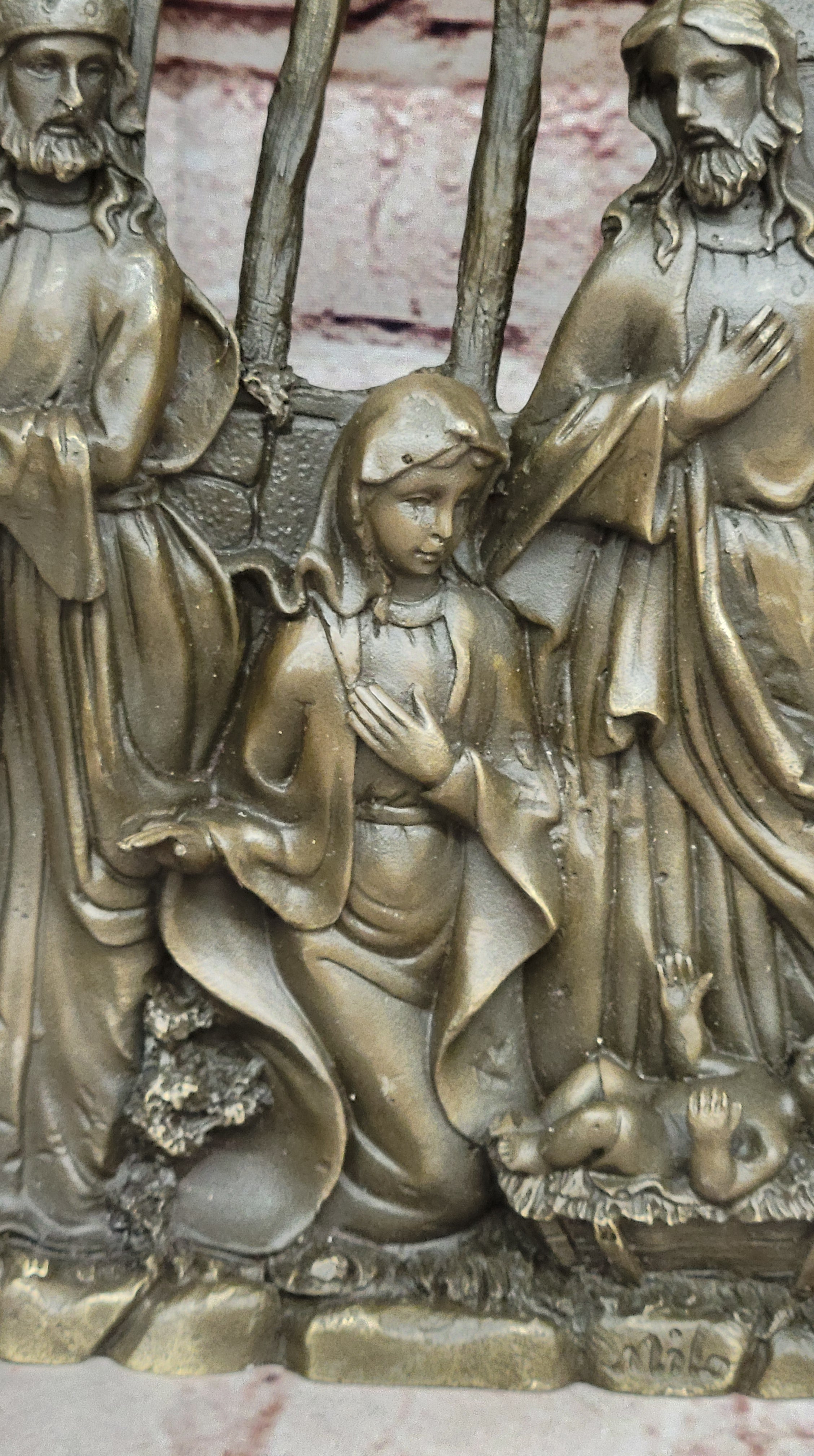 Bronze Nativity Statue Collection Figurine Museum Christianity Inspiration