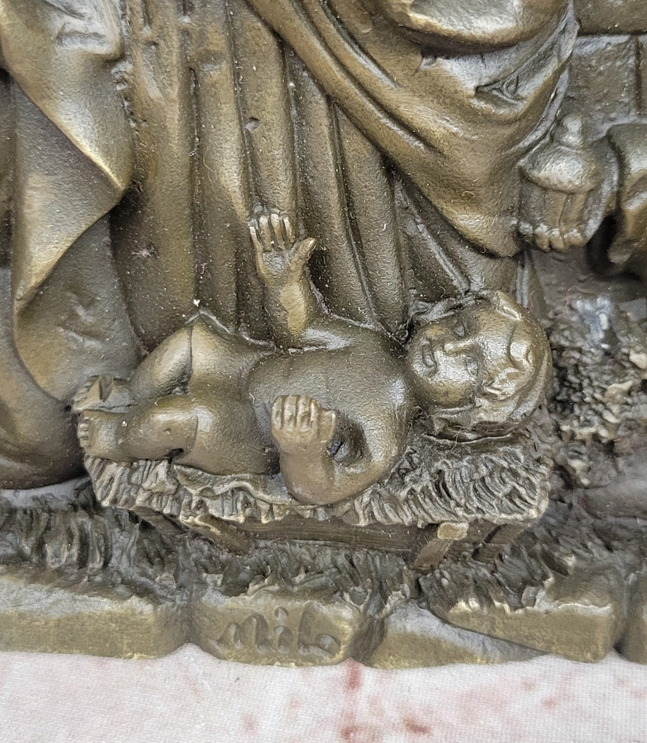 Bronze Nativity Statue Collection Figurine Museum Christianity Inspiration