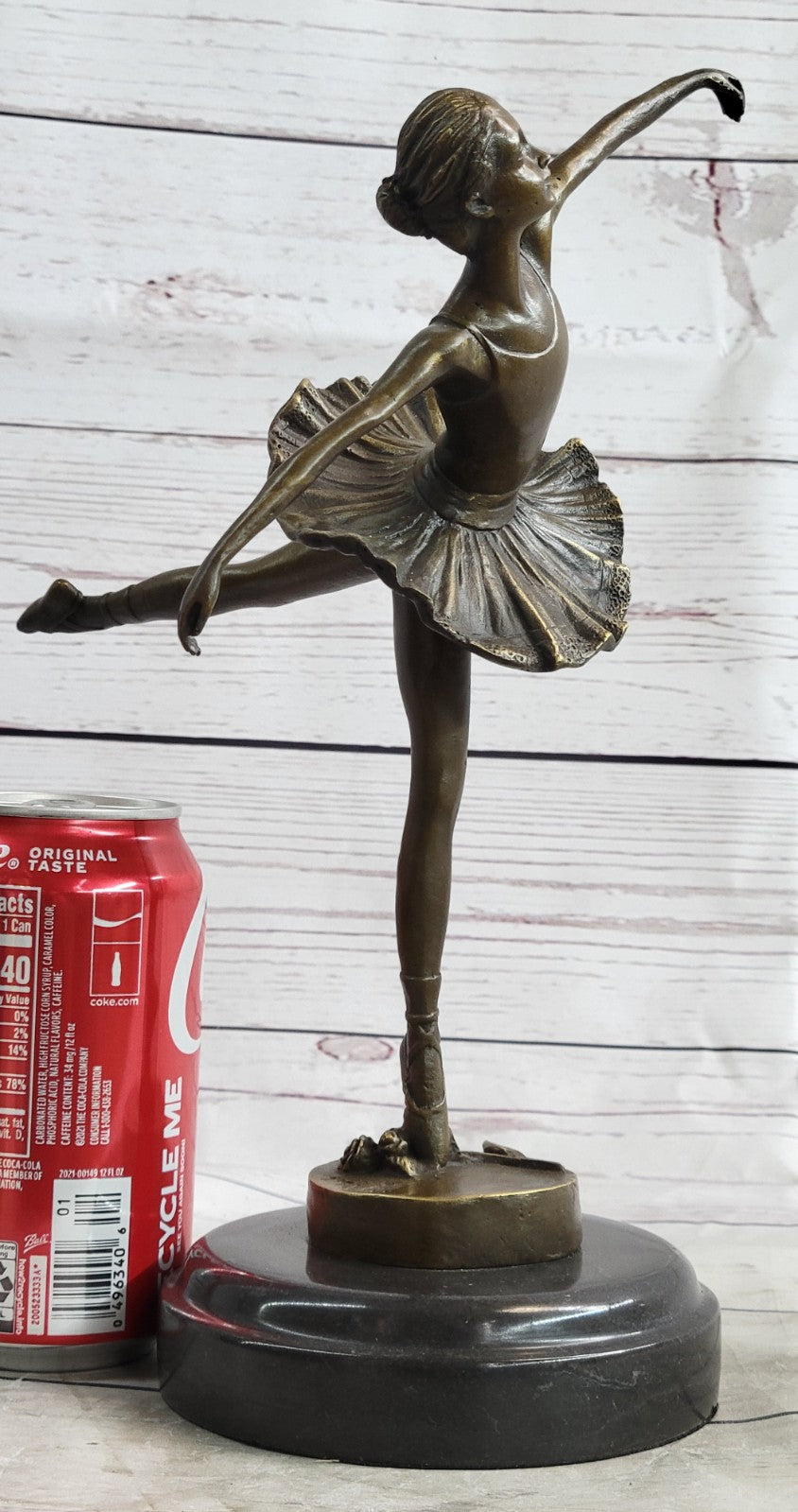 SWAN LAKE BALLERINA BRONZE SCULPTURE BY FRENCH ARTIST MILO HOT CAST FIGURINE SAL