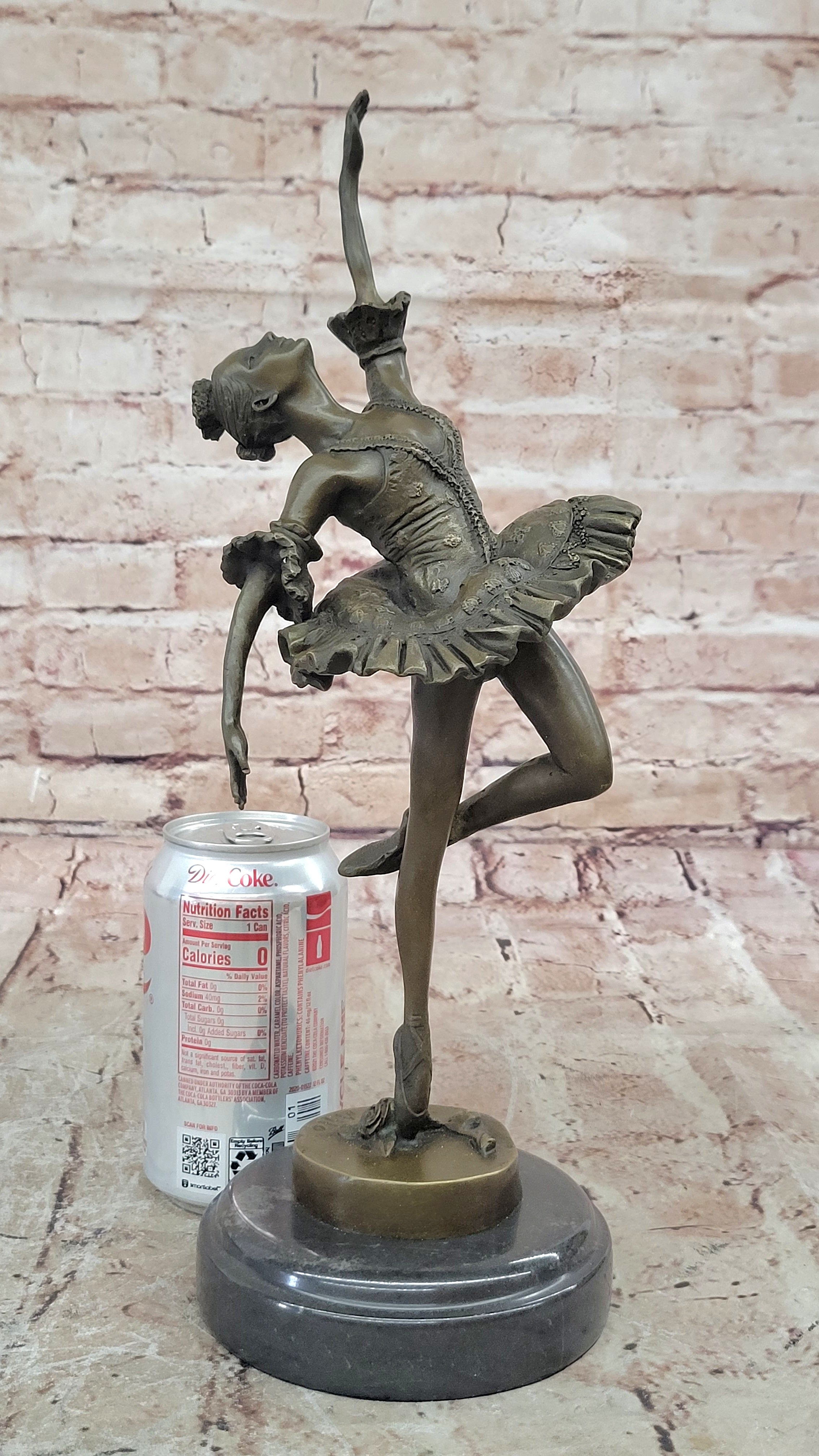 Original Milo Artwork Bronze Sculpture 13" Ballerina Figures & Nudes Figurine